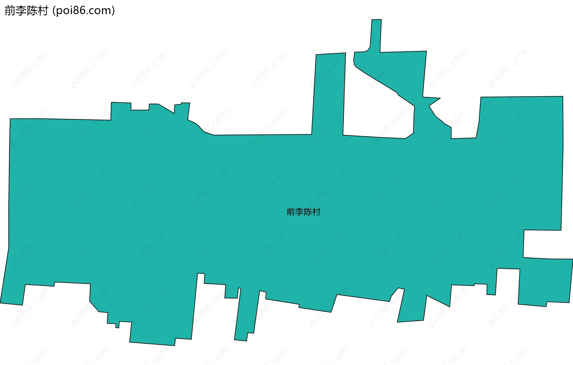 前李陈村边界地图