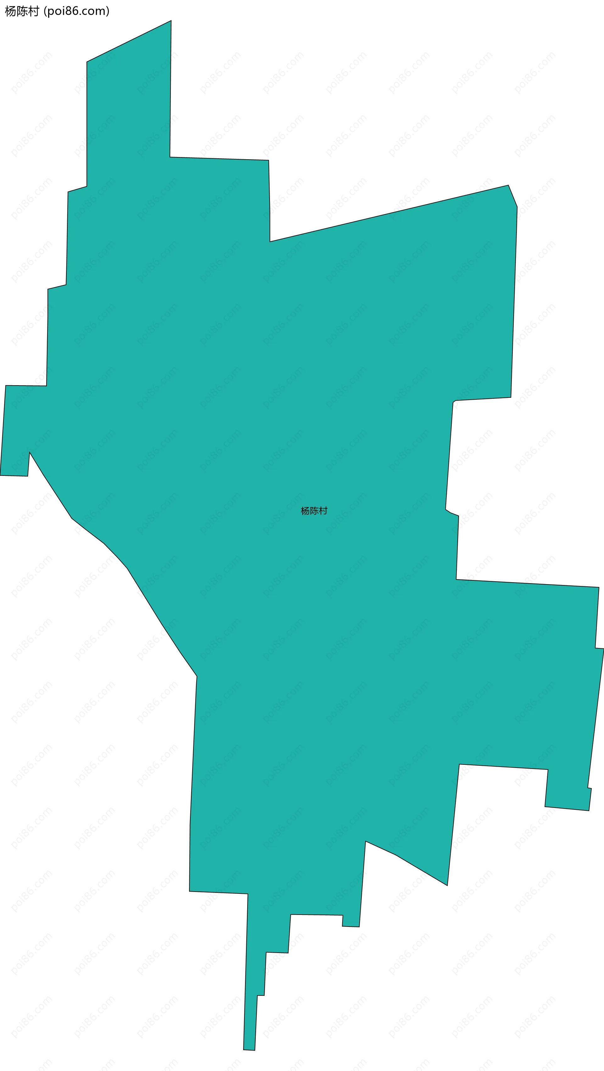 杨陈村边界地图