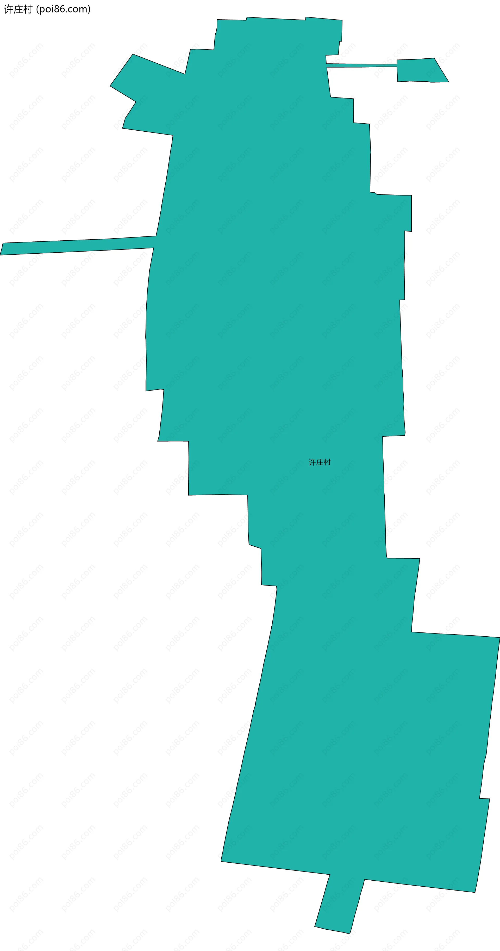 许庄村边界地图