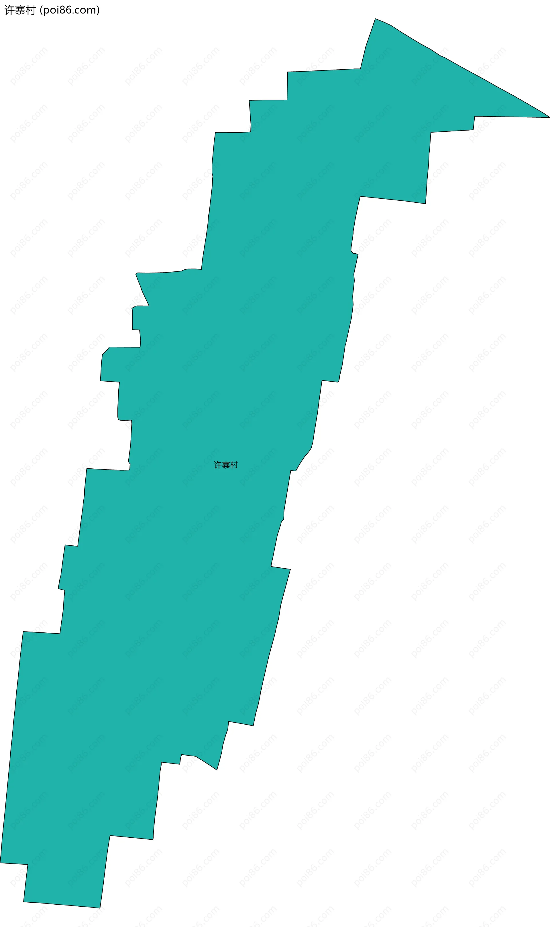 许寨村边界地图