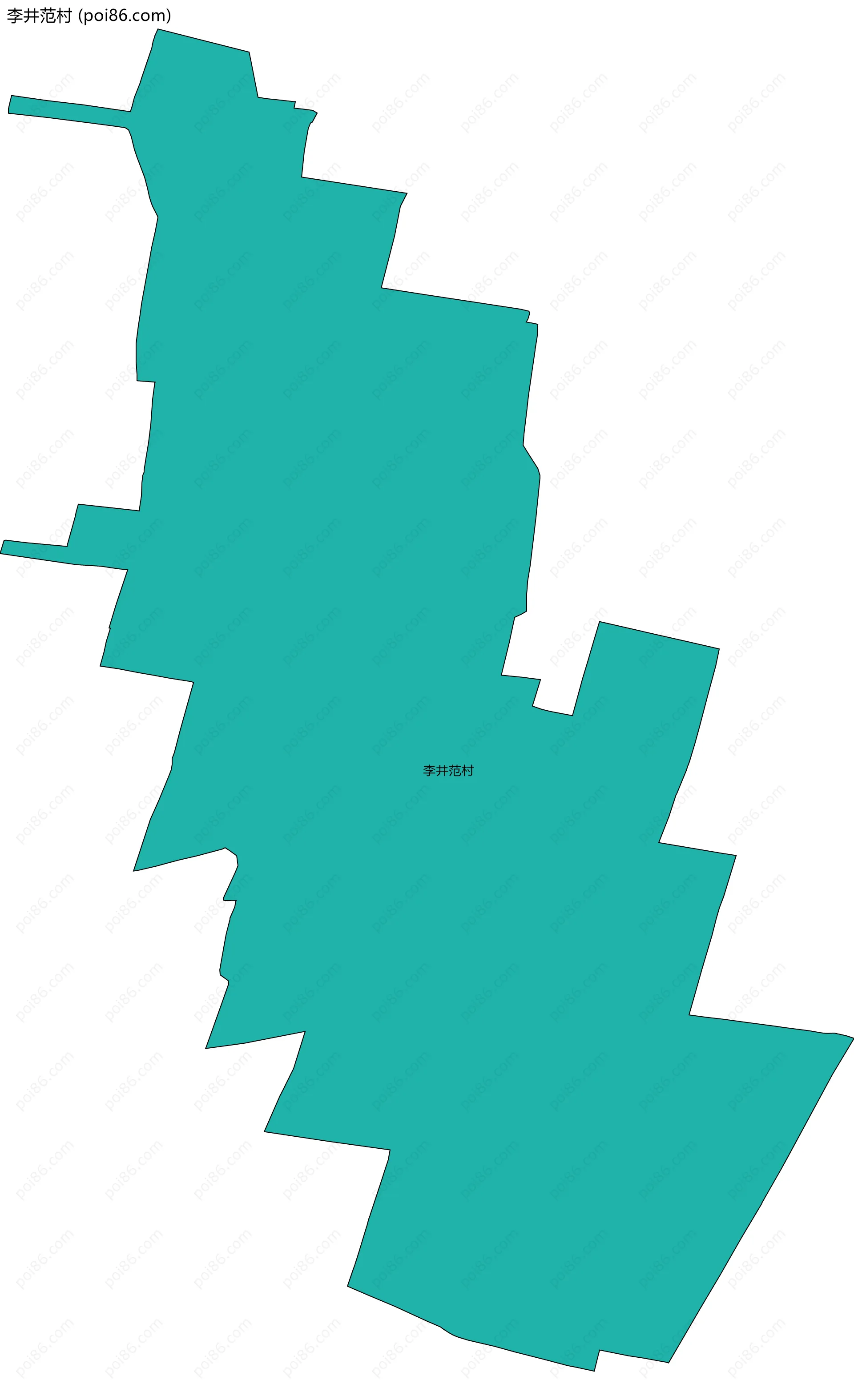 李井范村边界地图