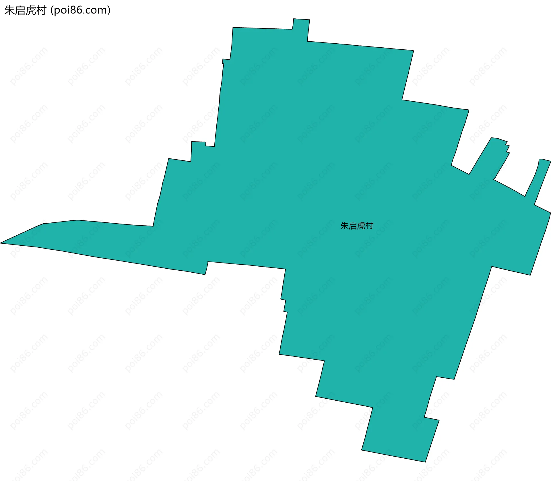朱启虎村边界地图