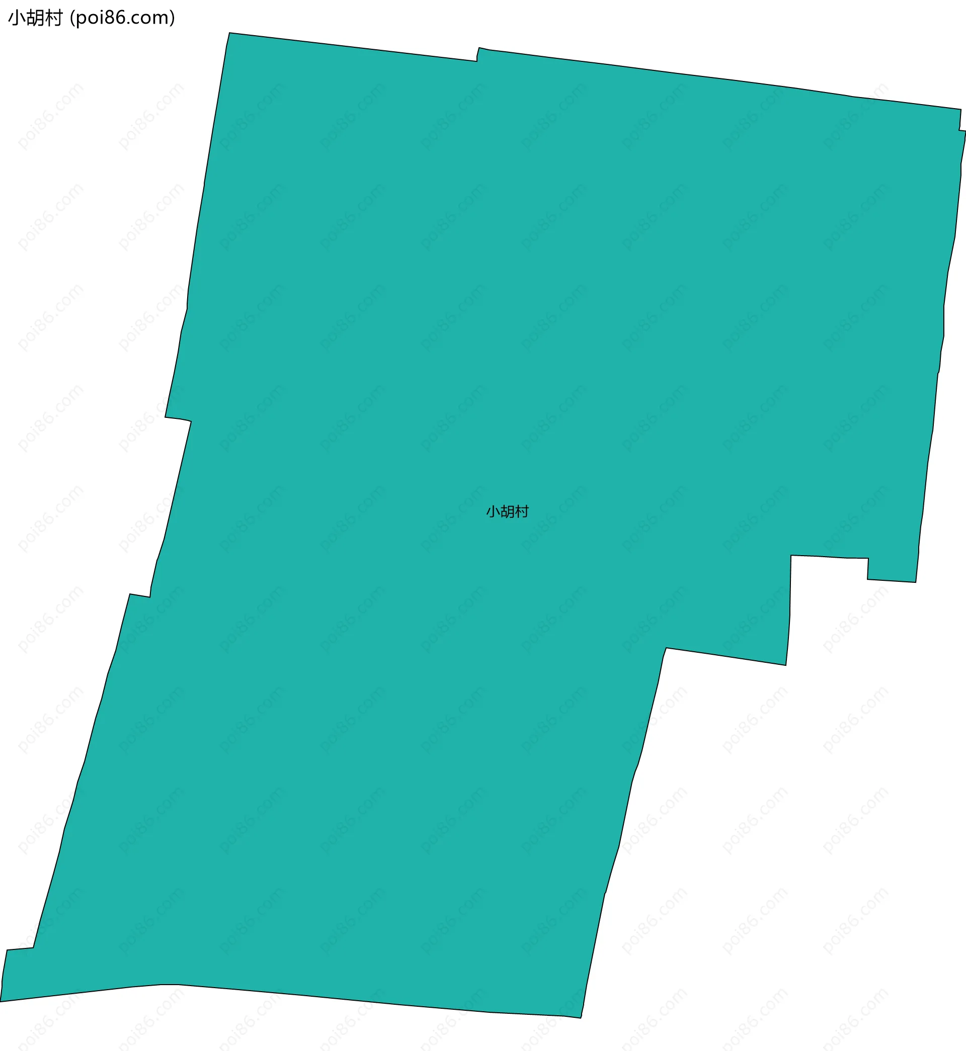 小胡村边界地图