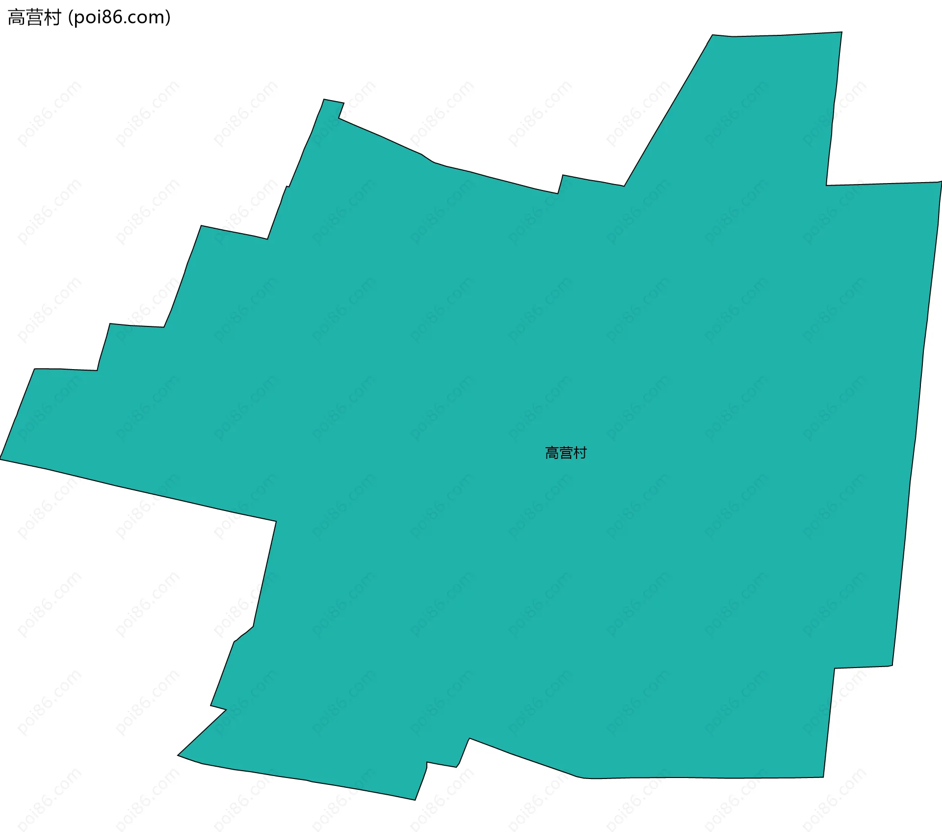 高营村边界地图