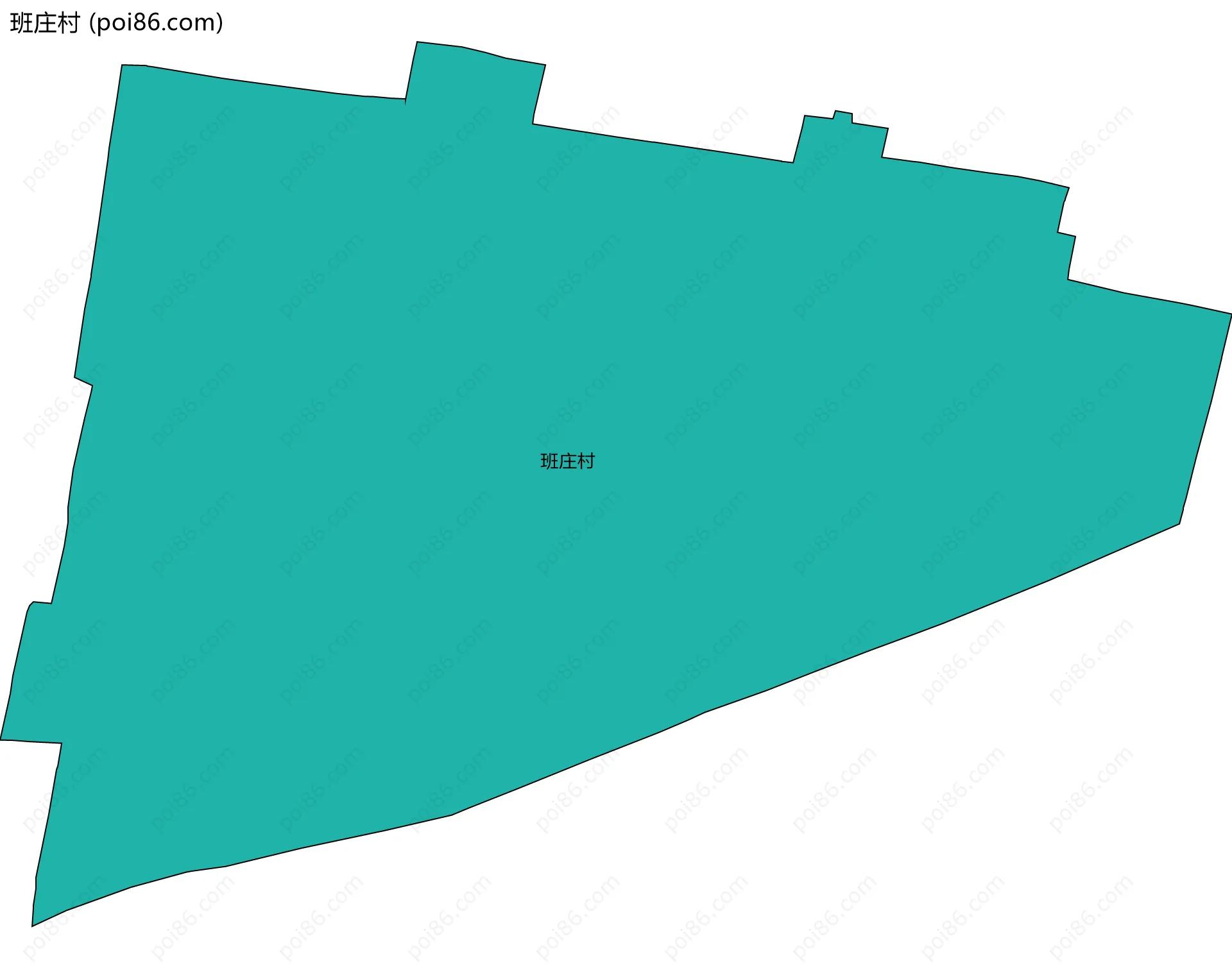 班庄村边界地图