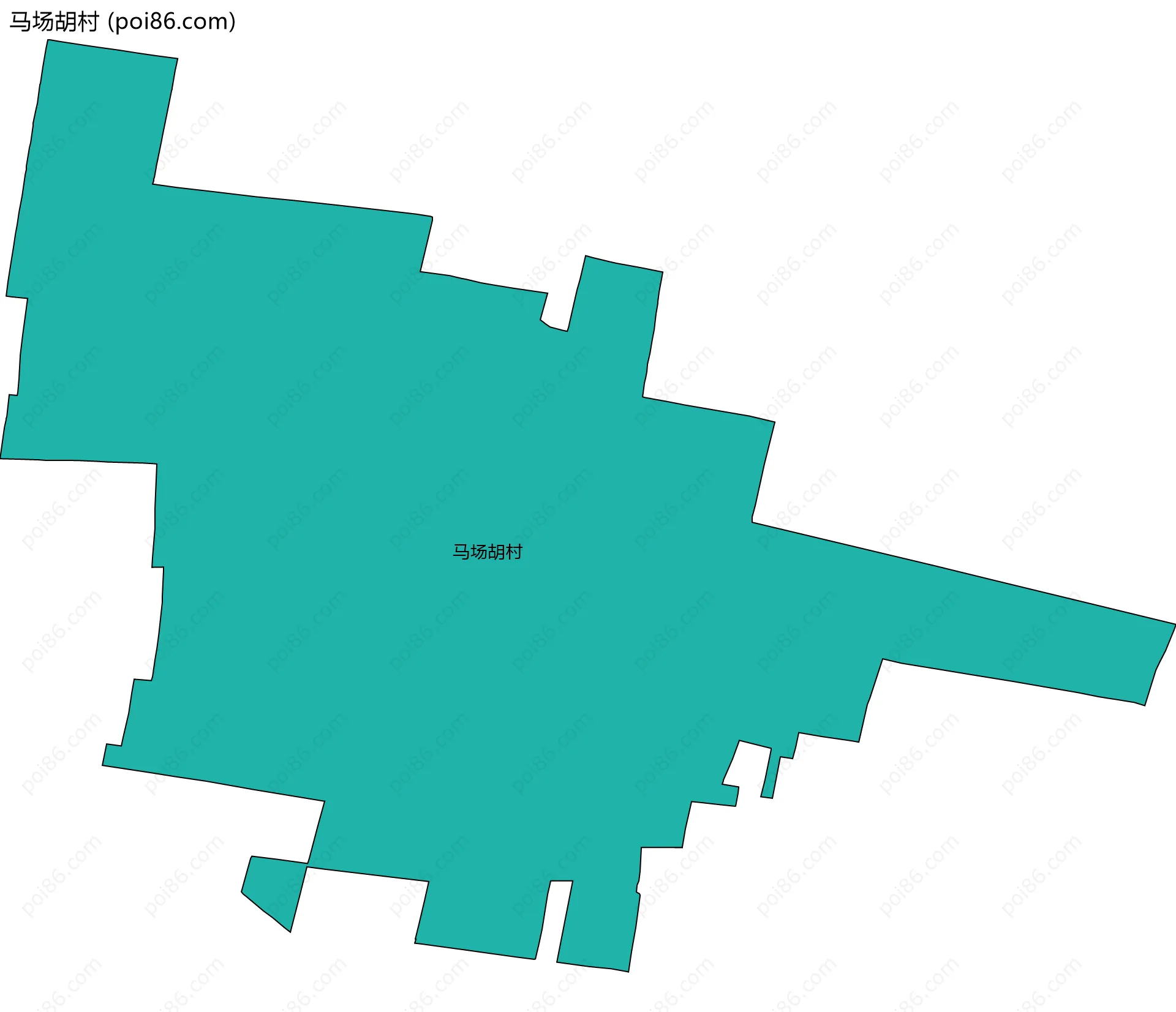 马场胡村边界地图
