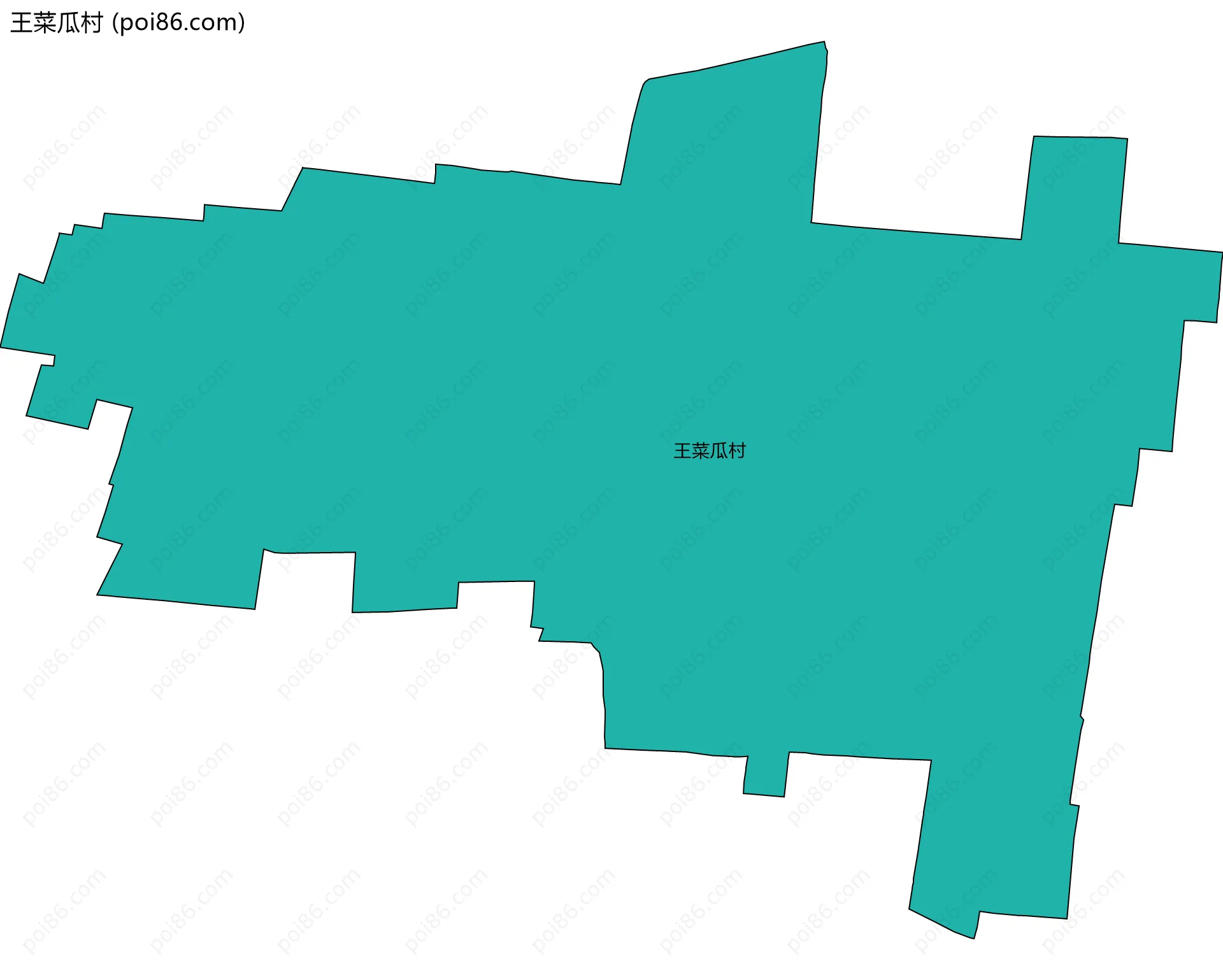 王菜瓜村边界地图