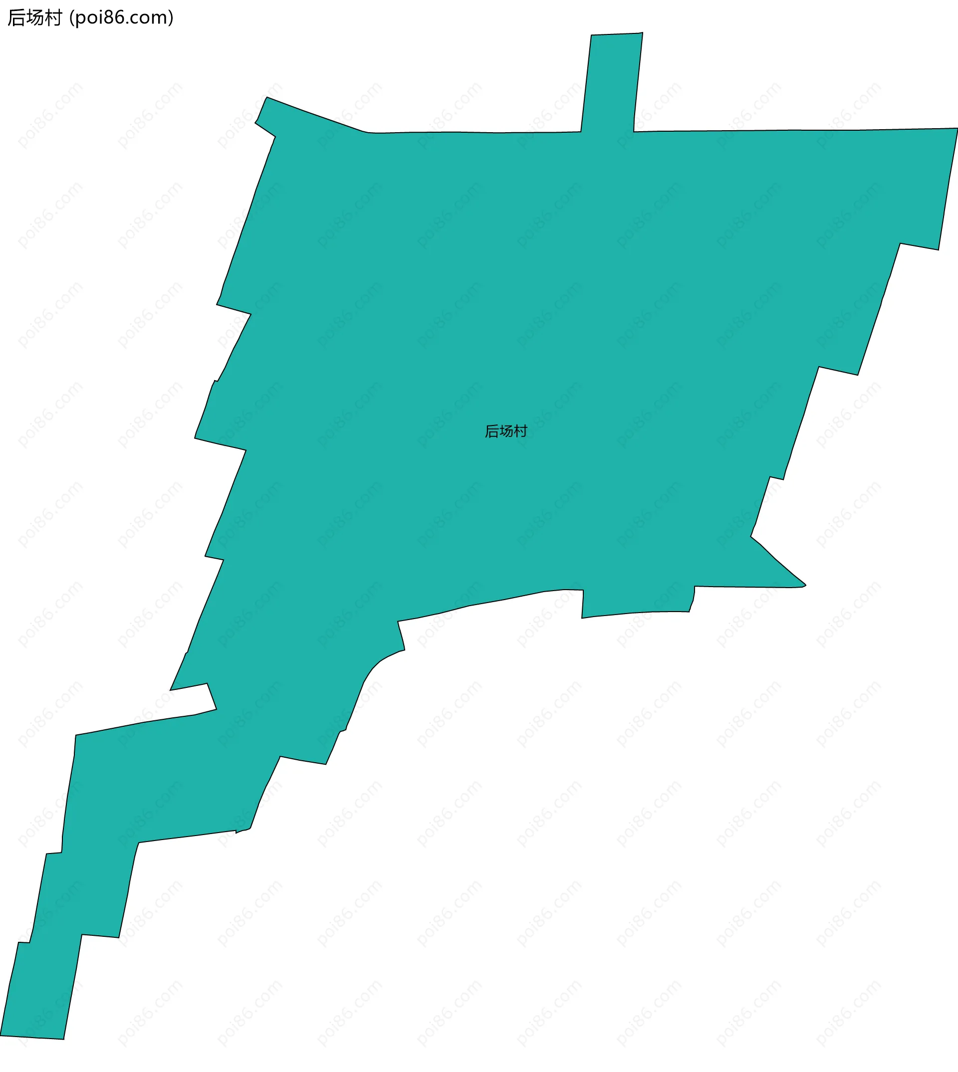 后场村边界地图