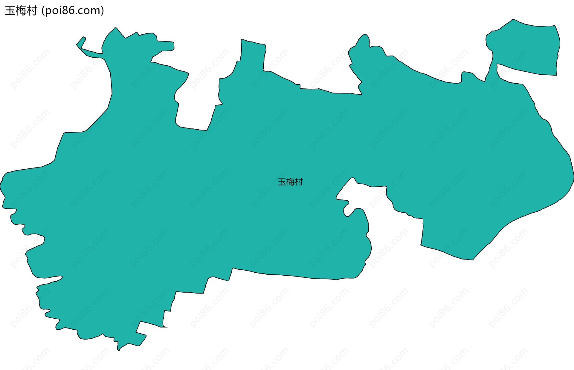 玉梅村边界地图