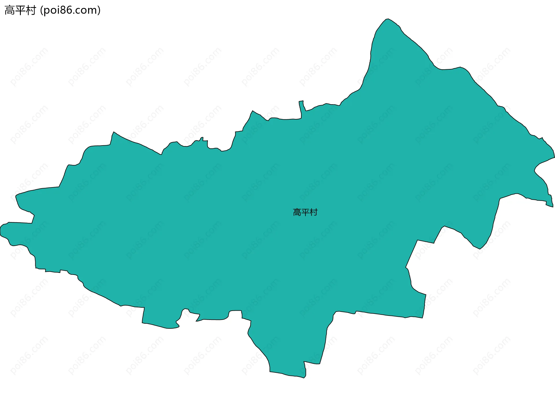 高平村边界地图