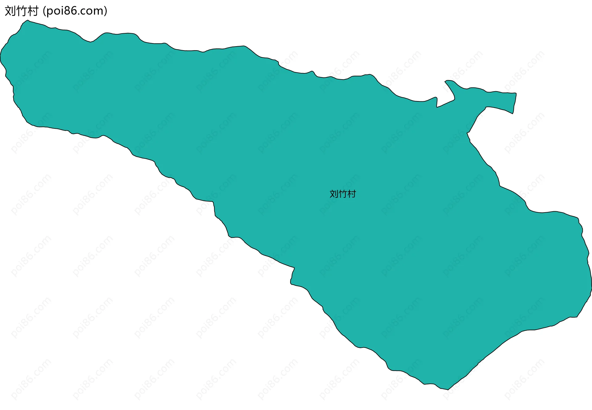 刘竹村边界地图
