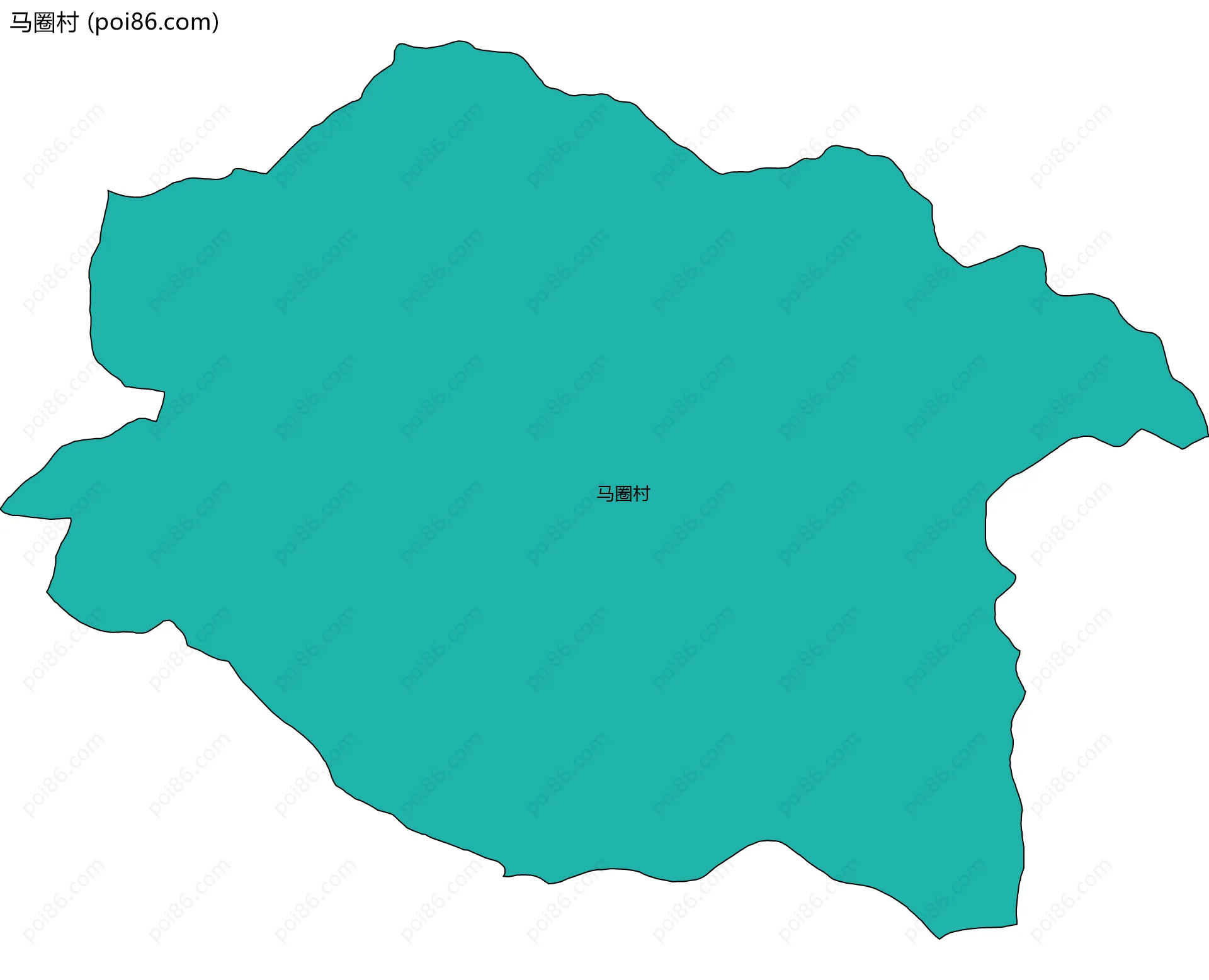 马圈村边界地图