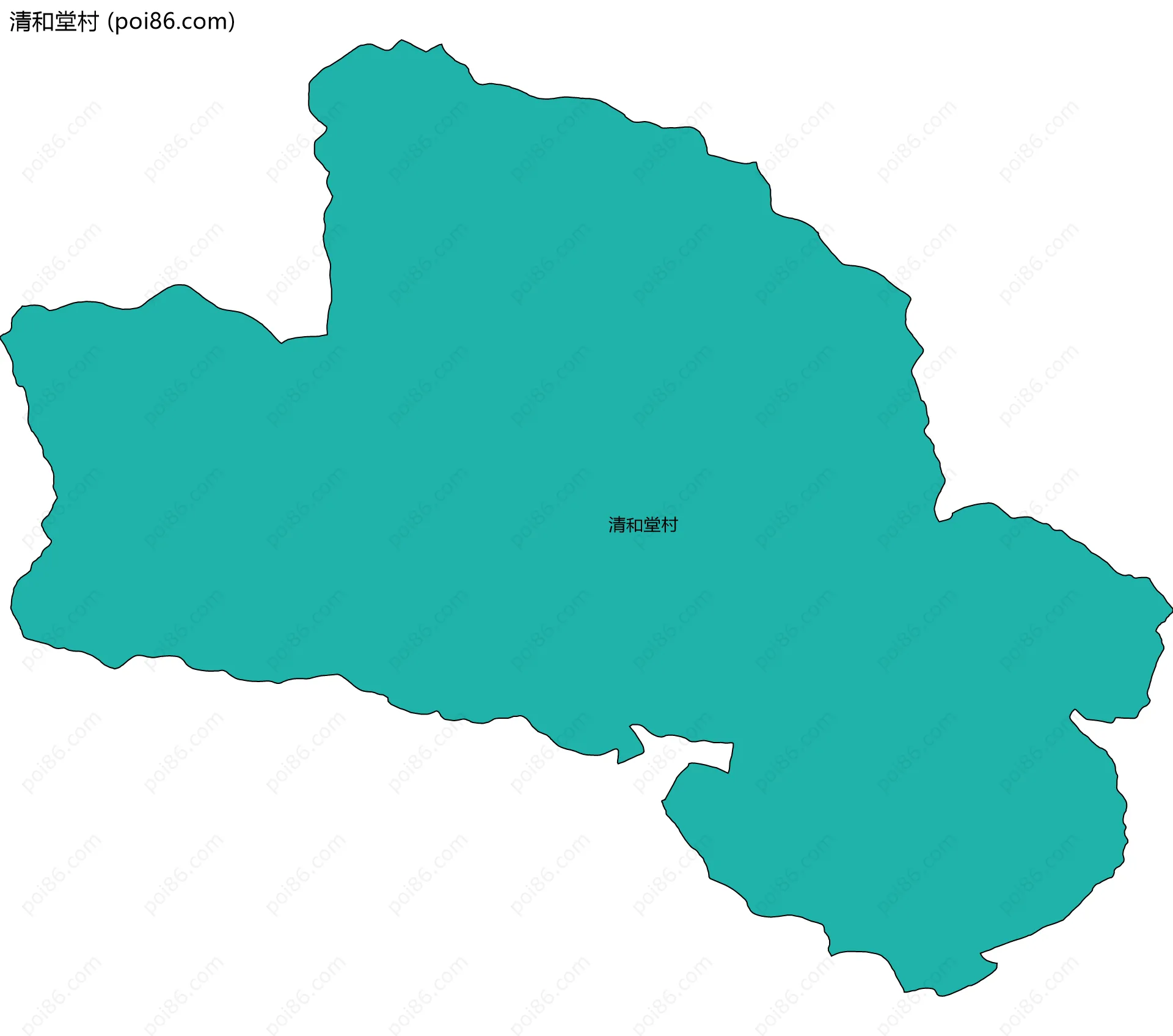 清和堂村边界地图