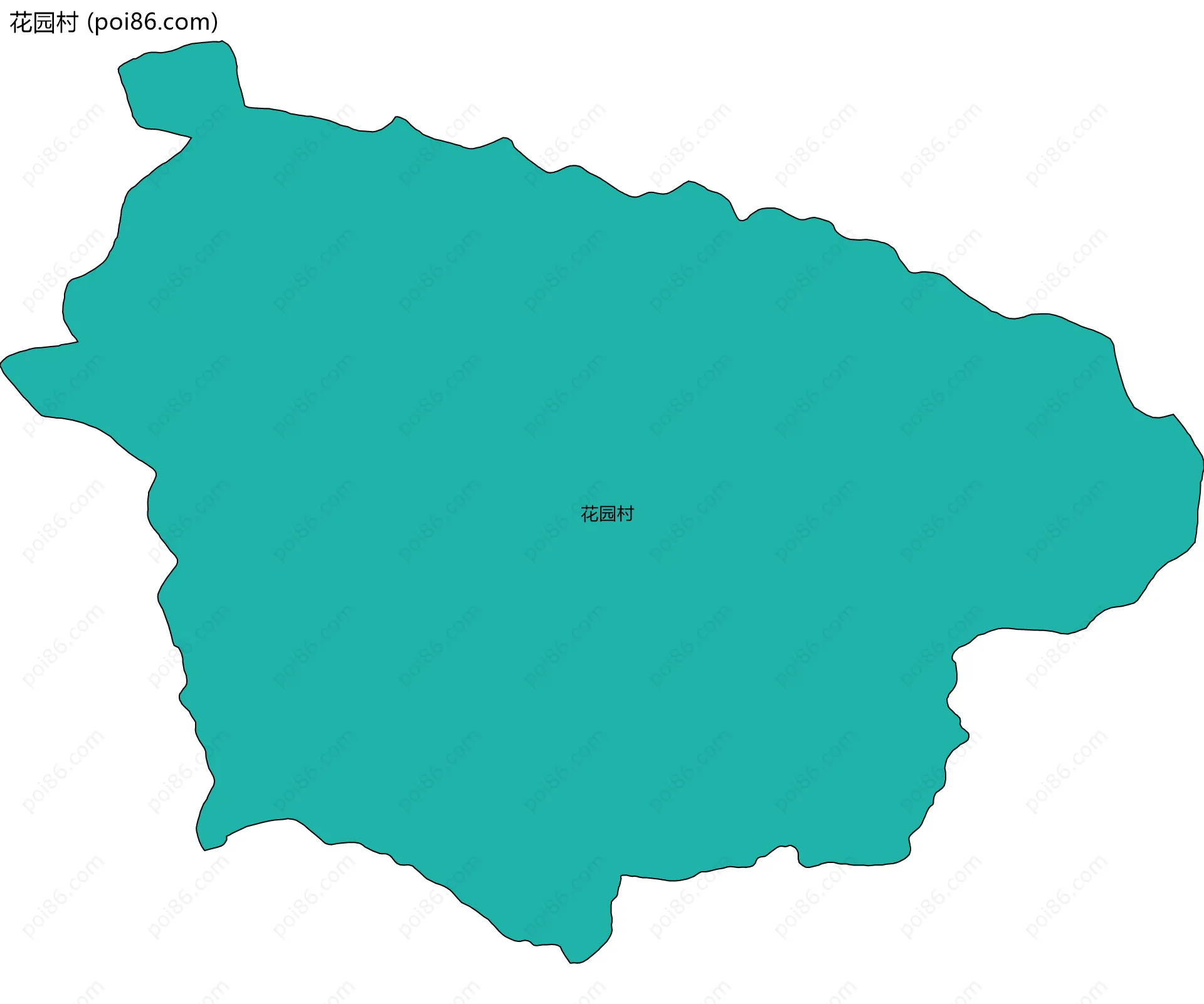 花园村边界地图