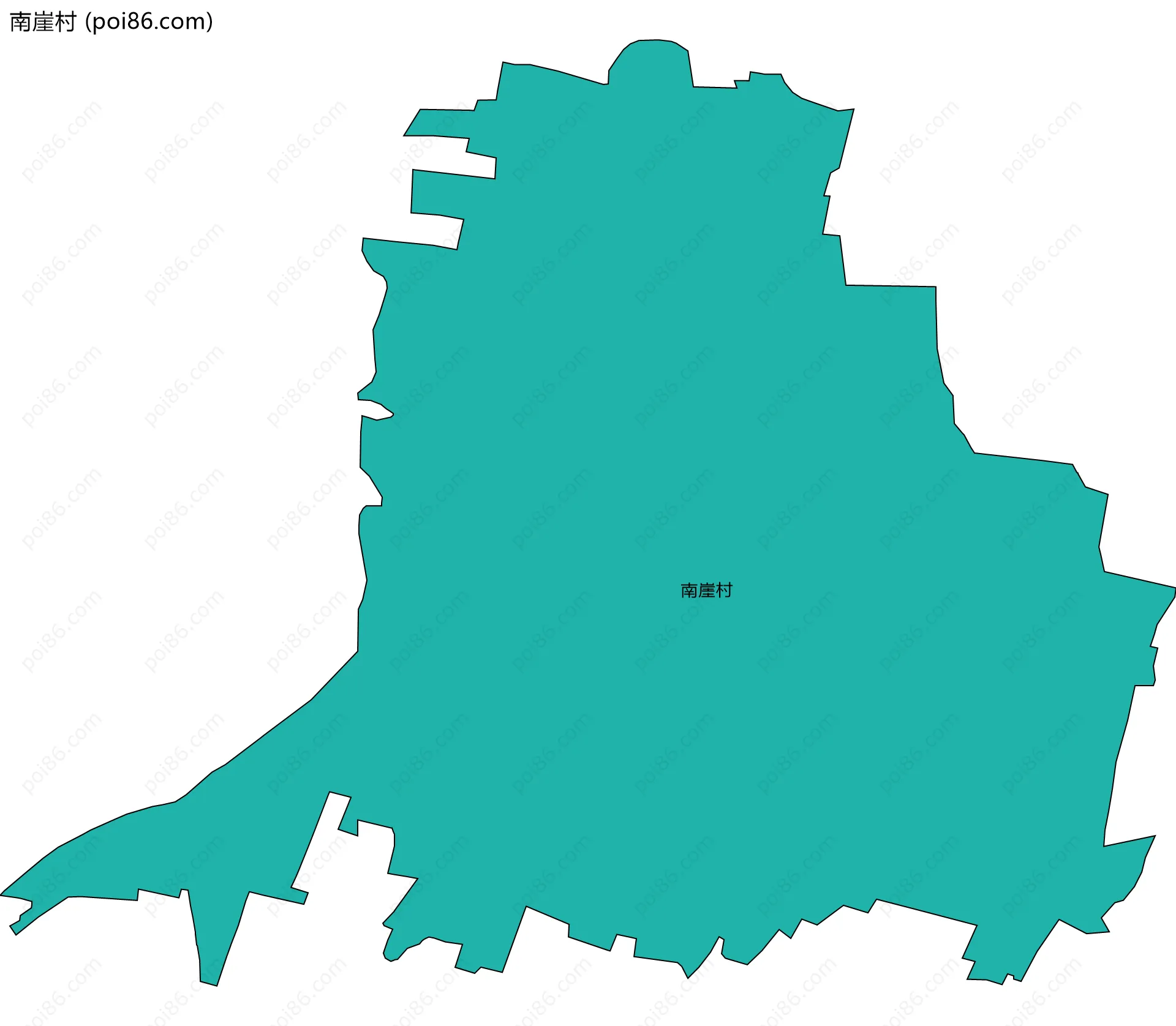 南崖村边界地图