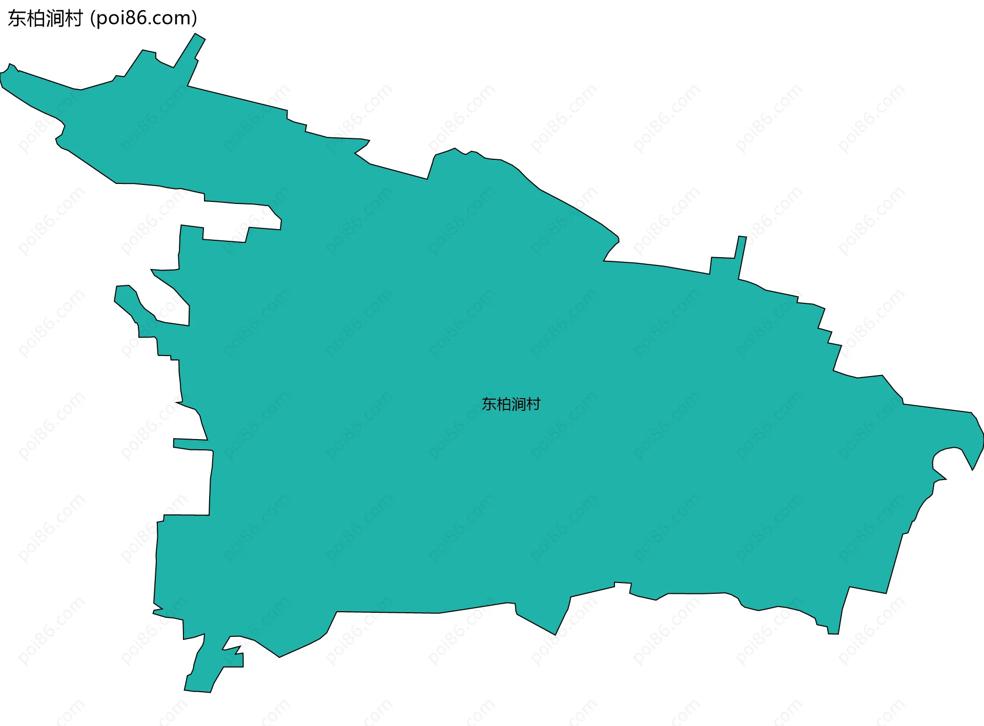 东柏涧村边界地图