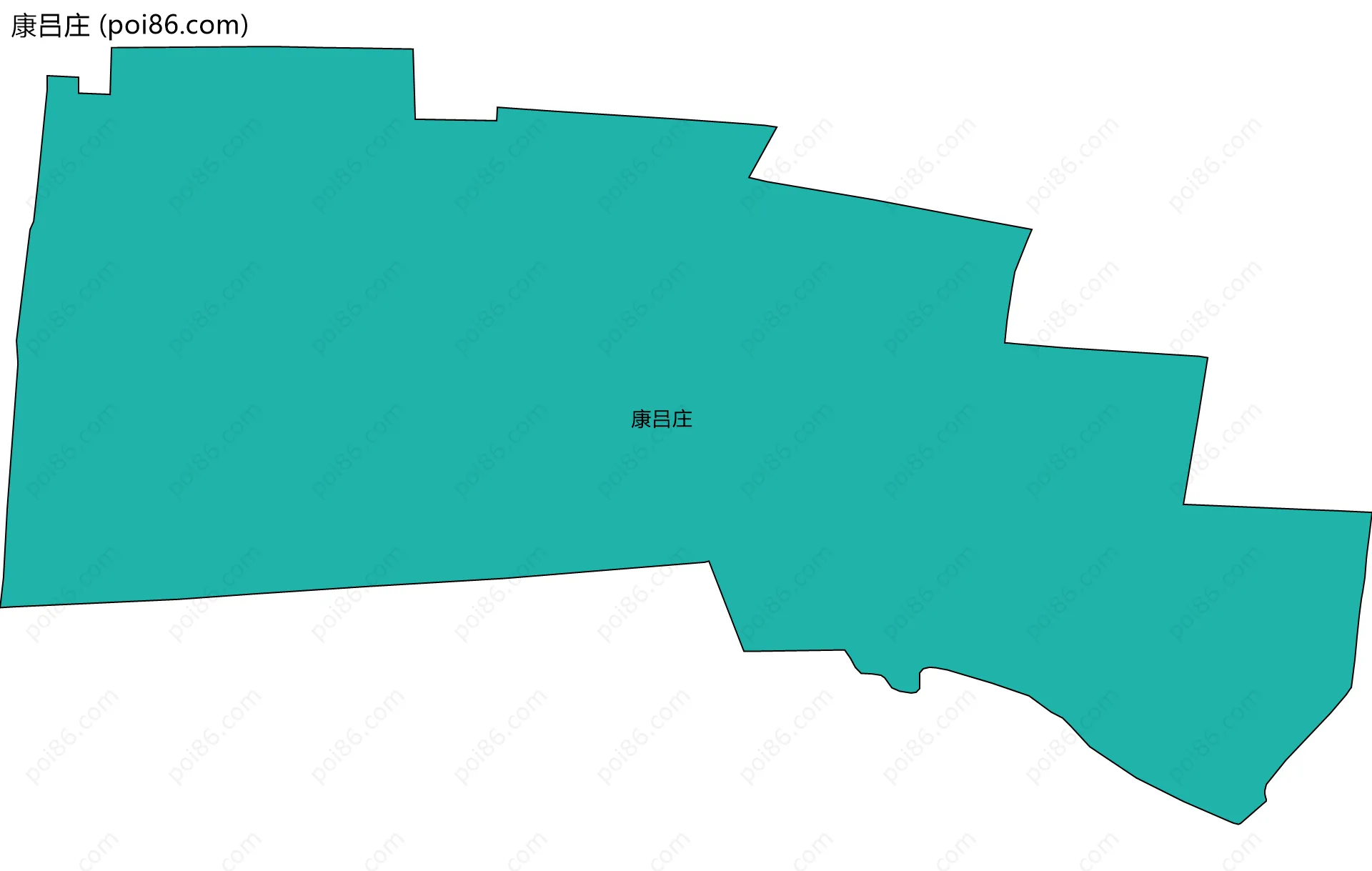 康吕庄边界地图