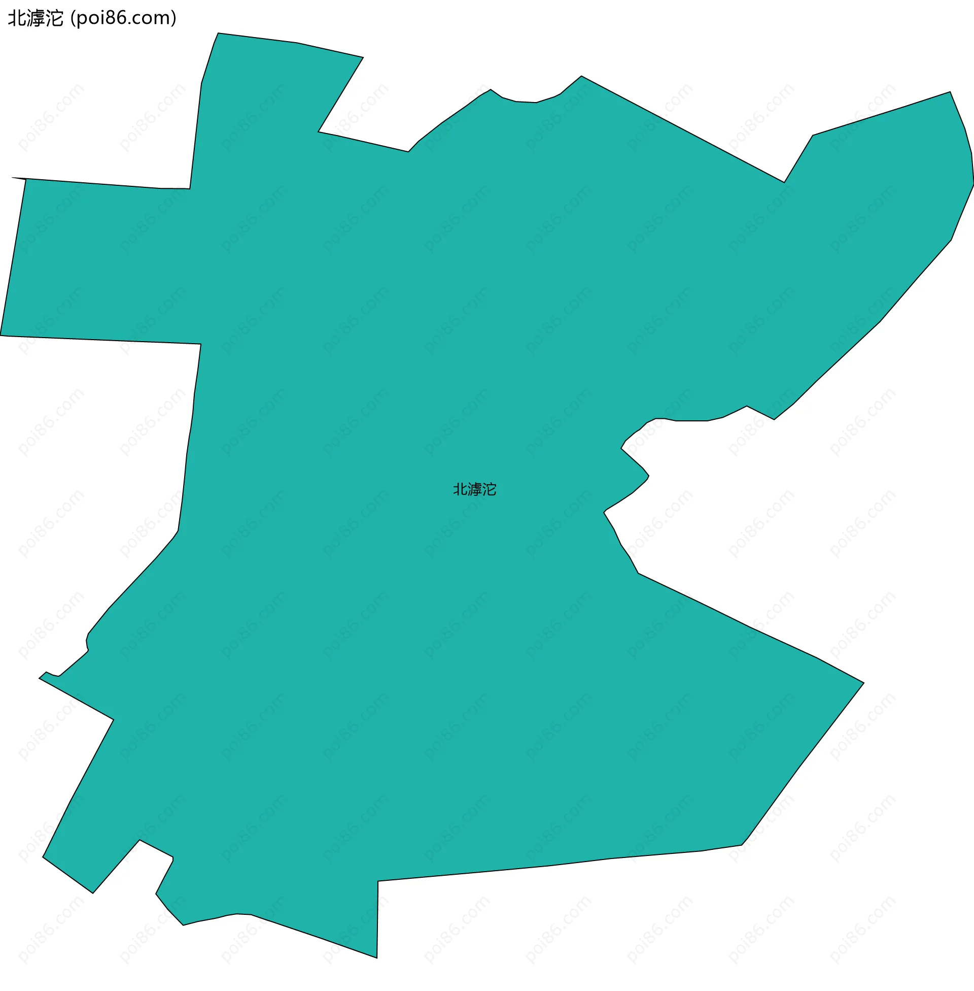 北滹沱边界地图