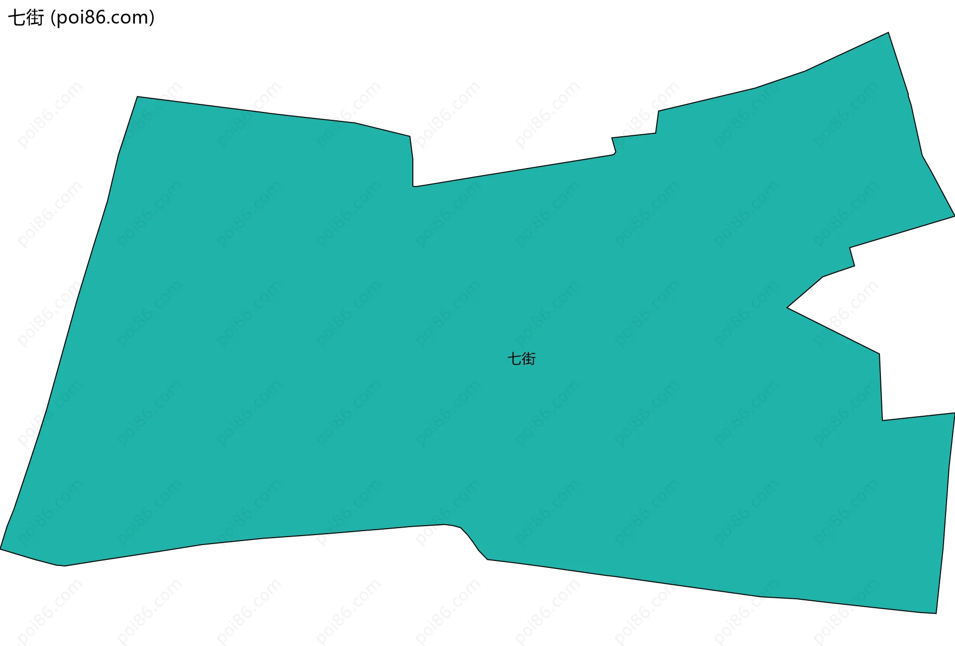 七街边界地图