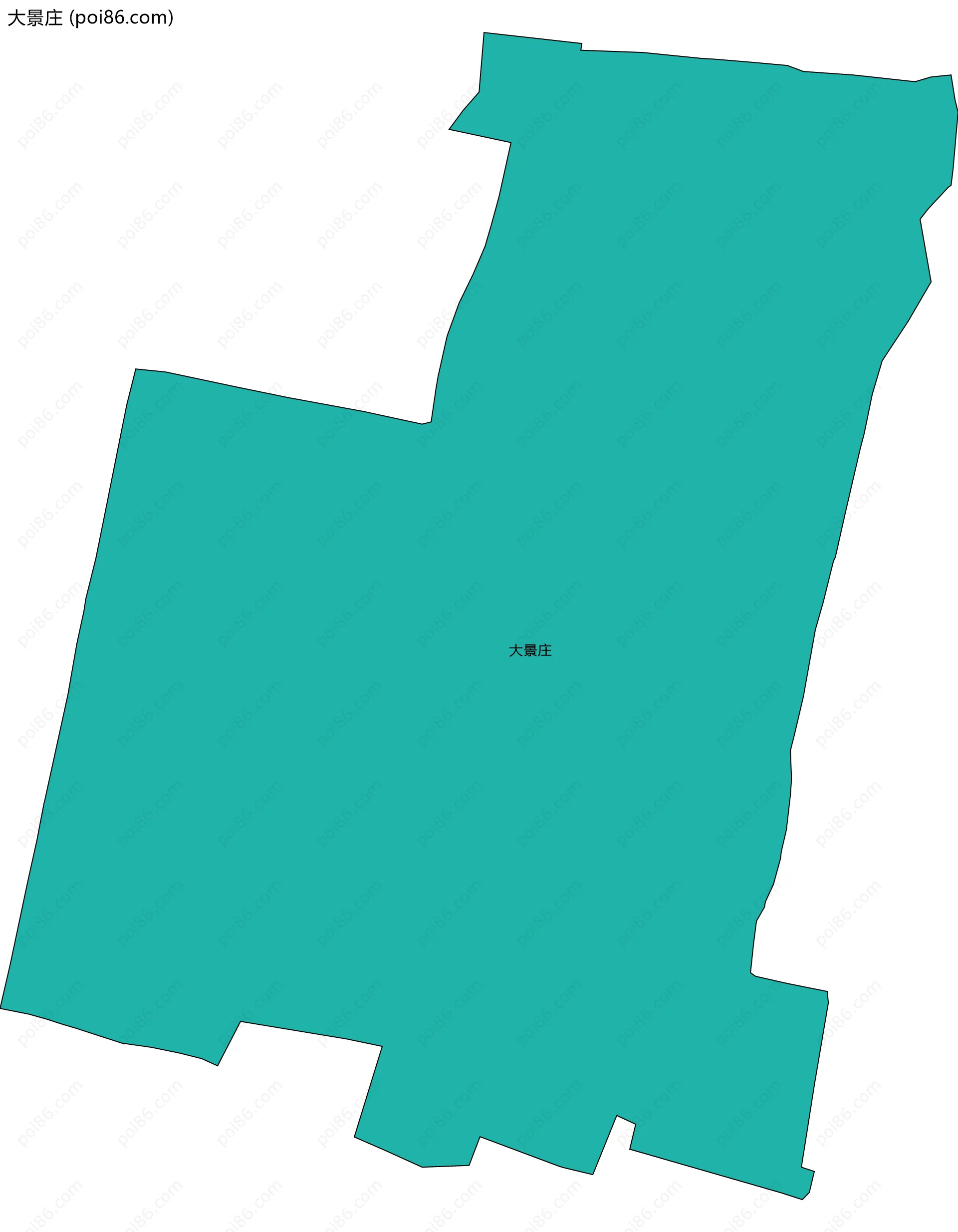 大景庄边界地图