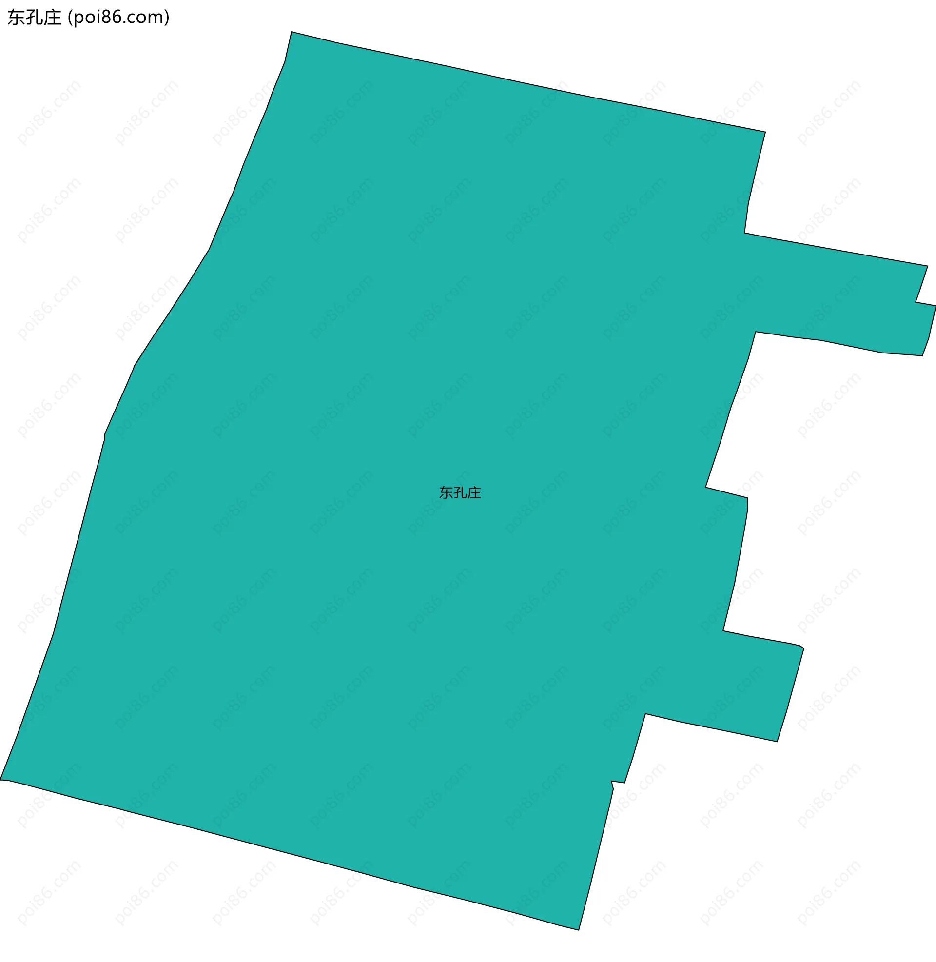 东孔庄边界地图