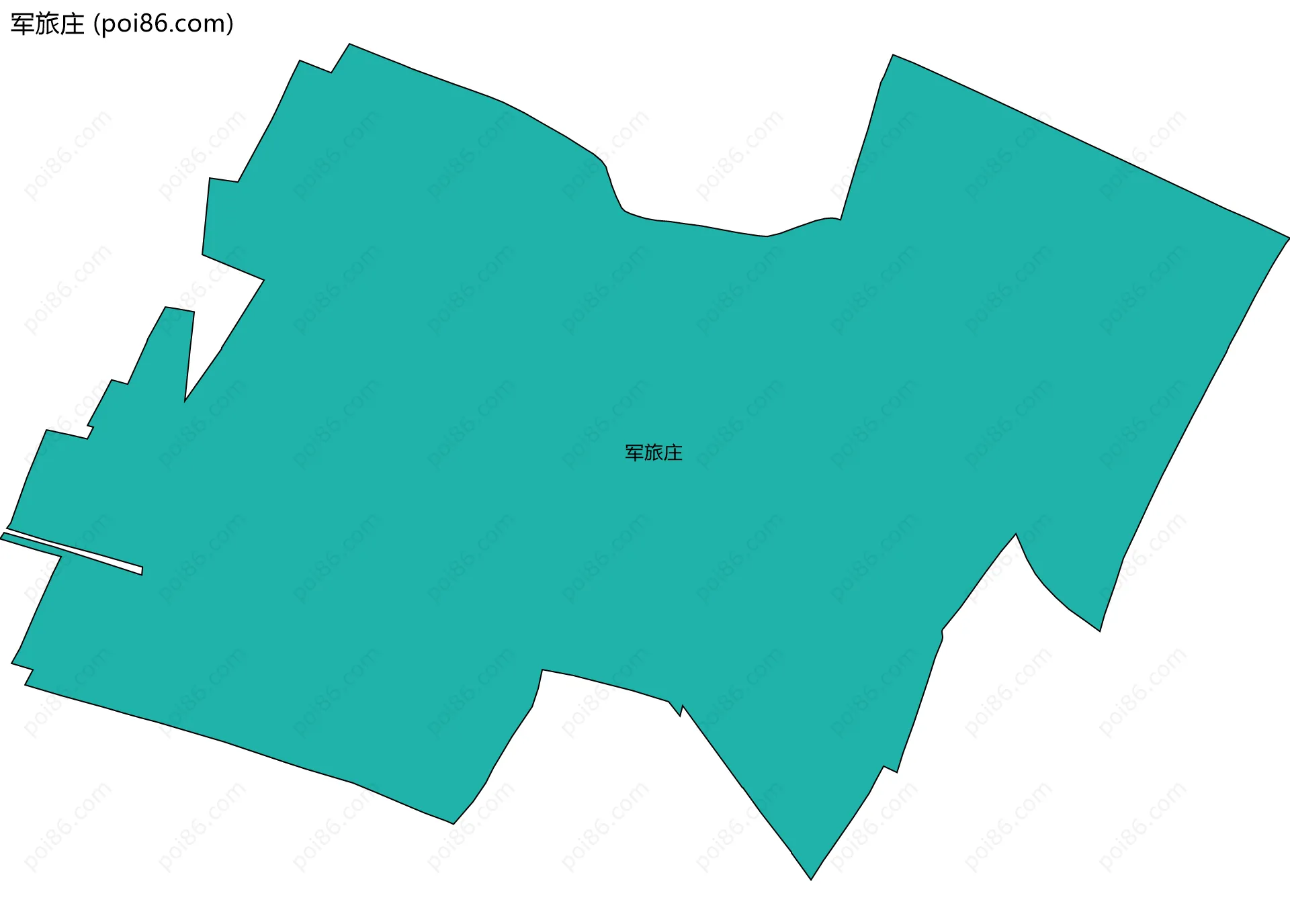 军旅庄边界地图