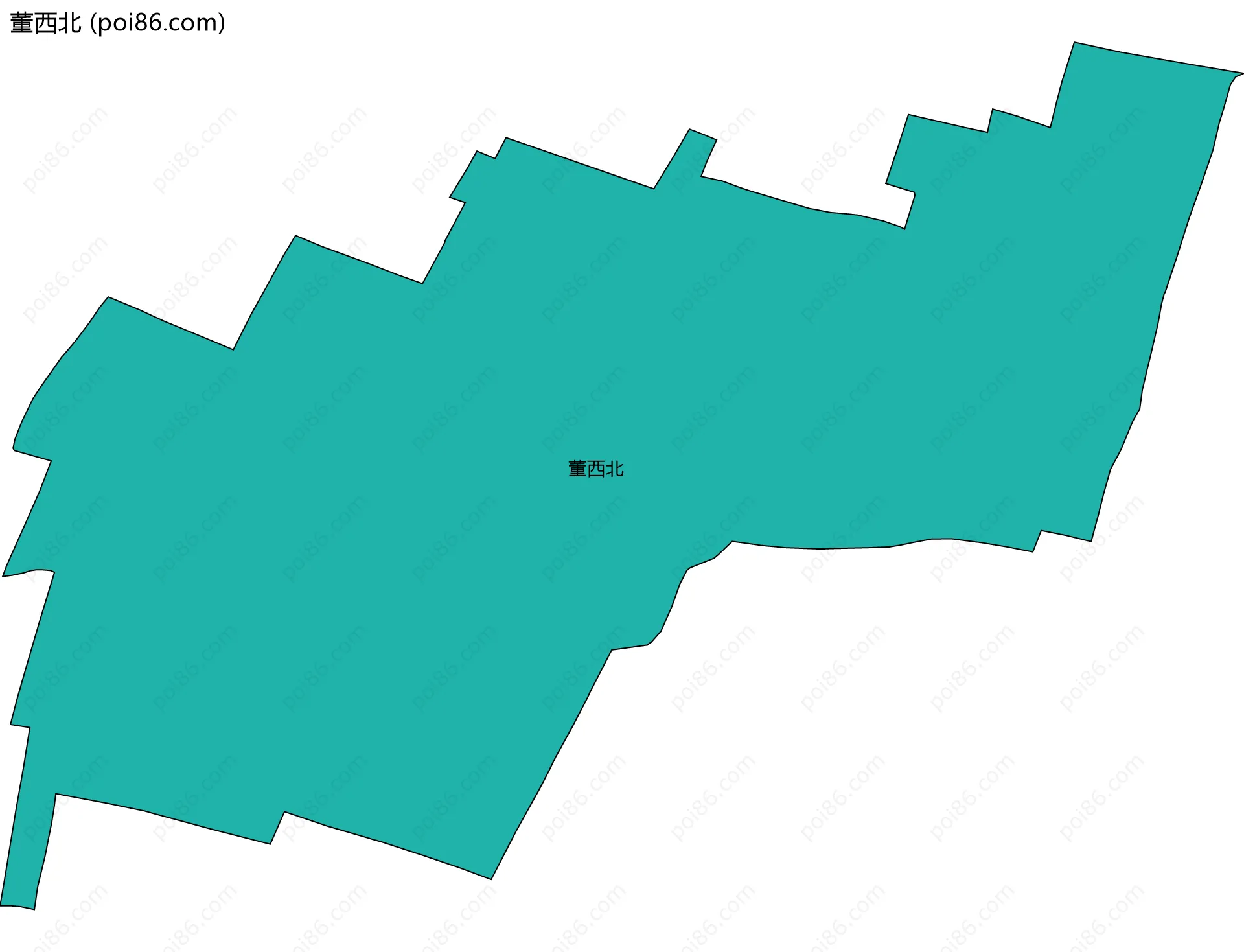 董西北边界地图