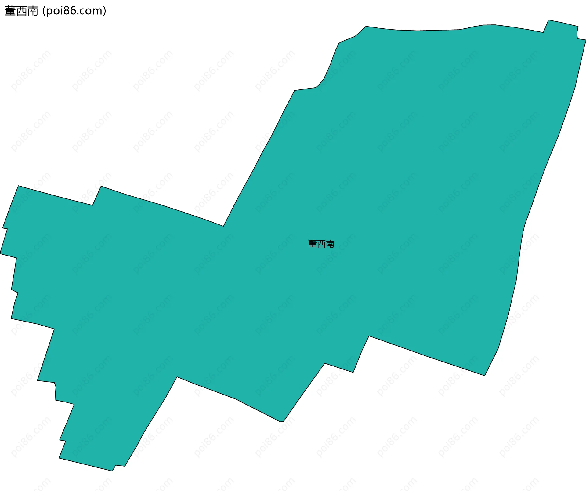 董西南边界地图