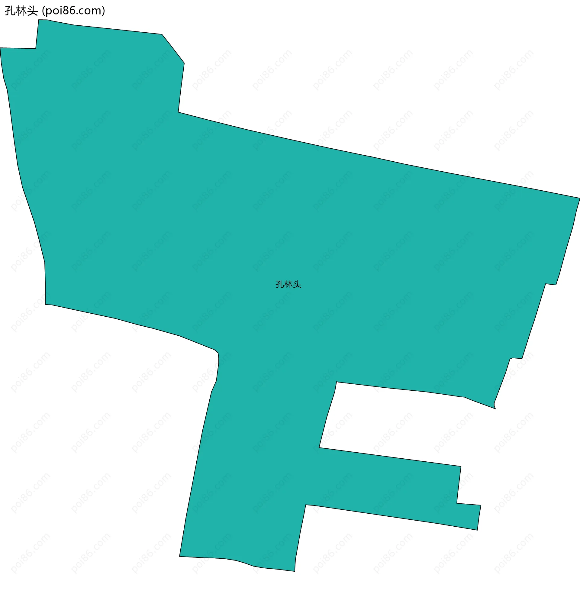 孔林头边界地图