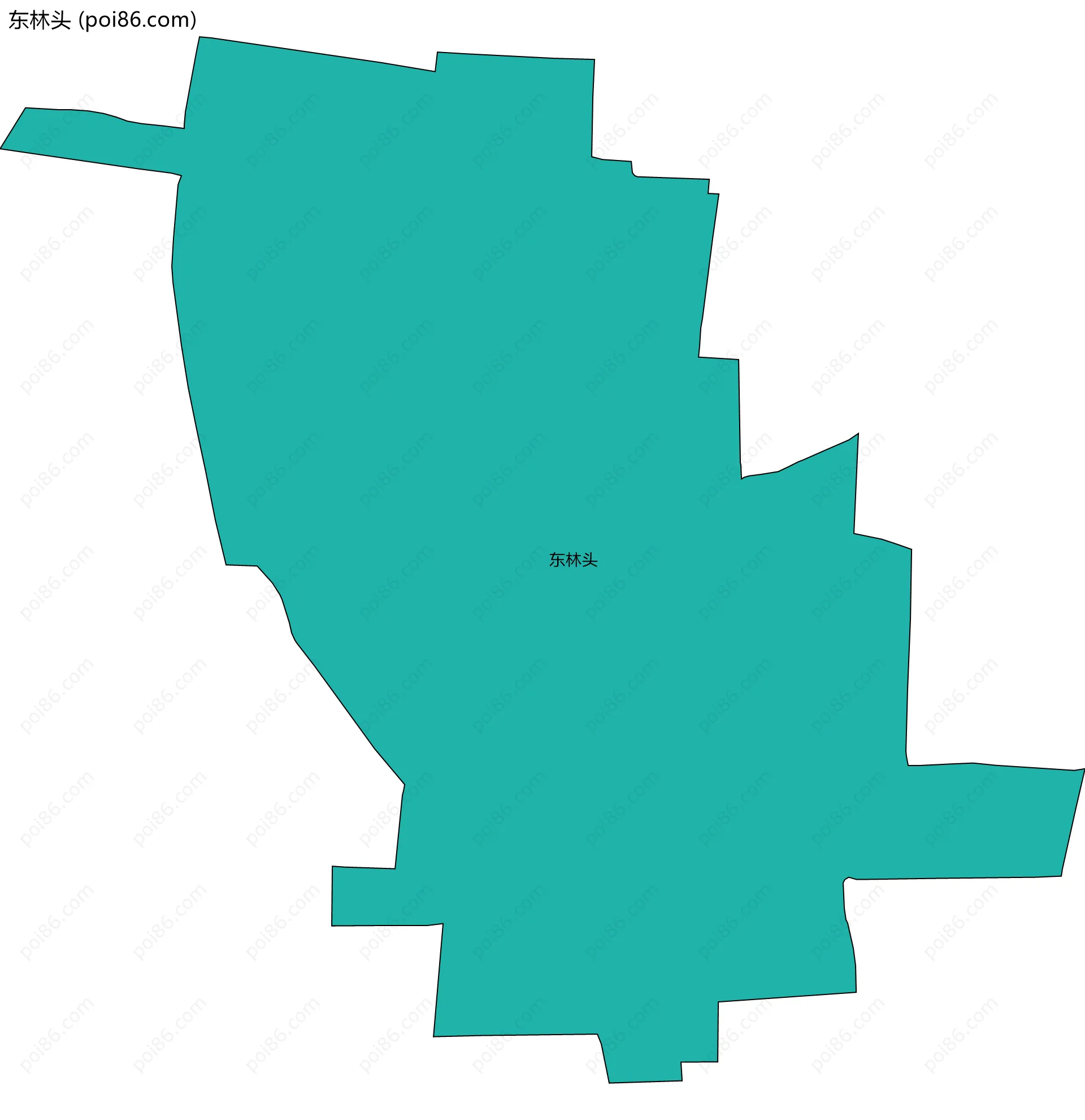 东林头边界地图