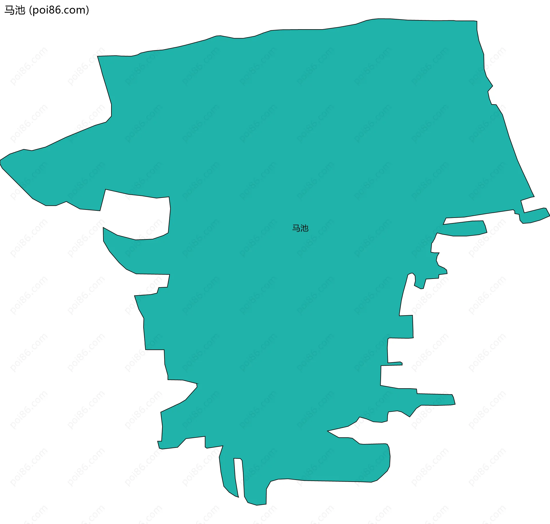 马池边界地图