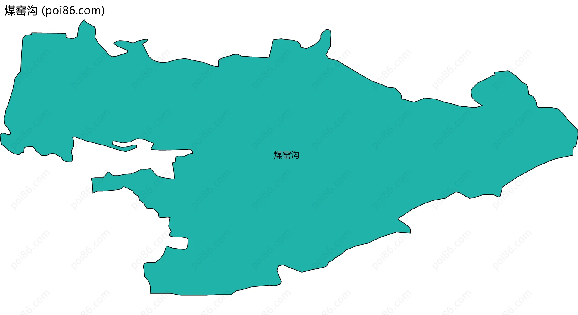 煤窑沟边界地图