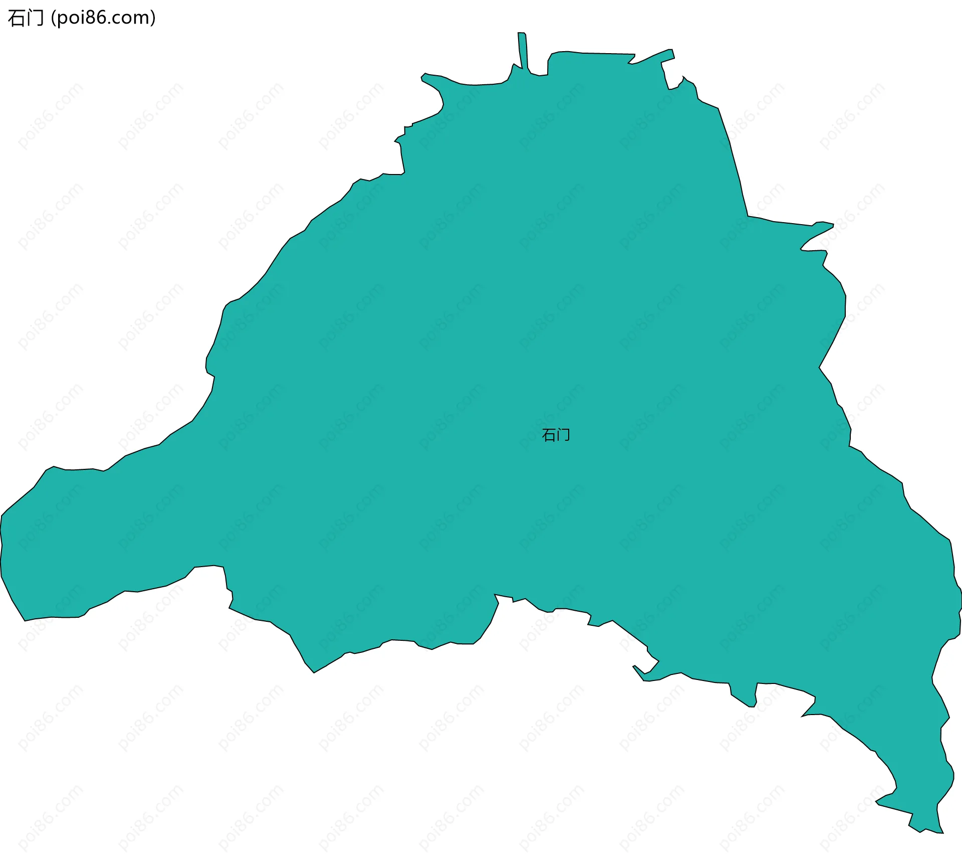 石门边界地图