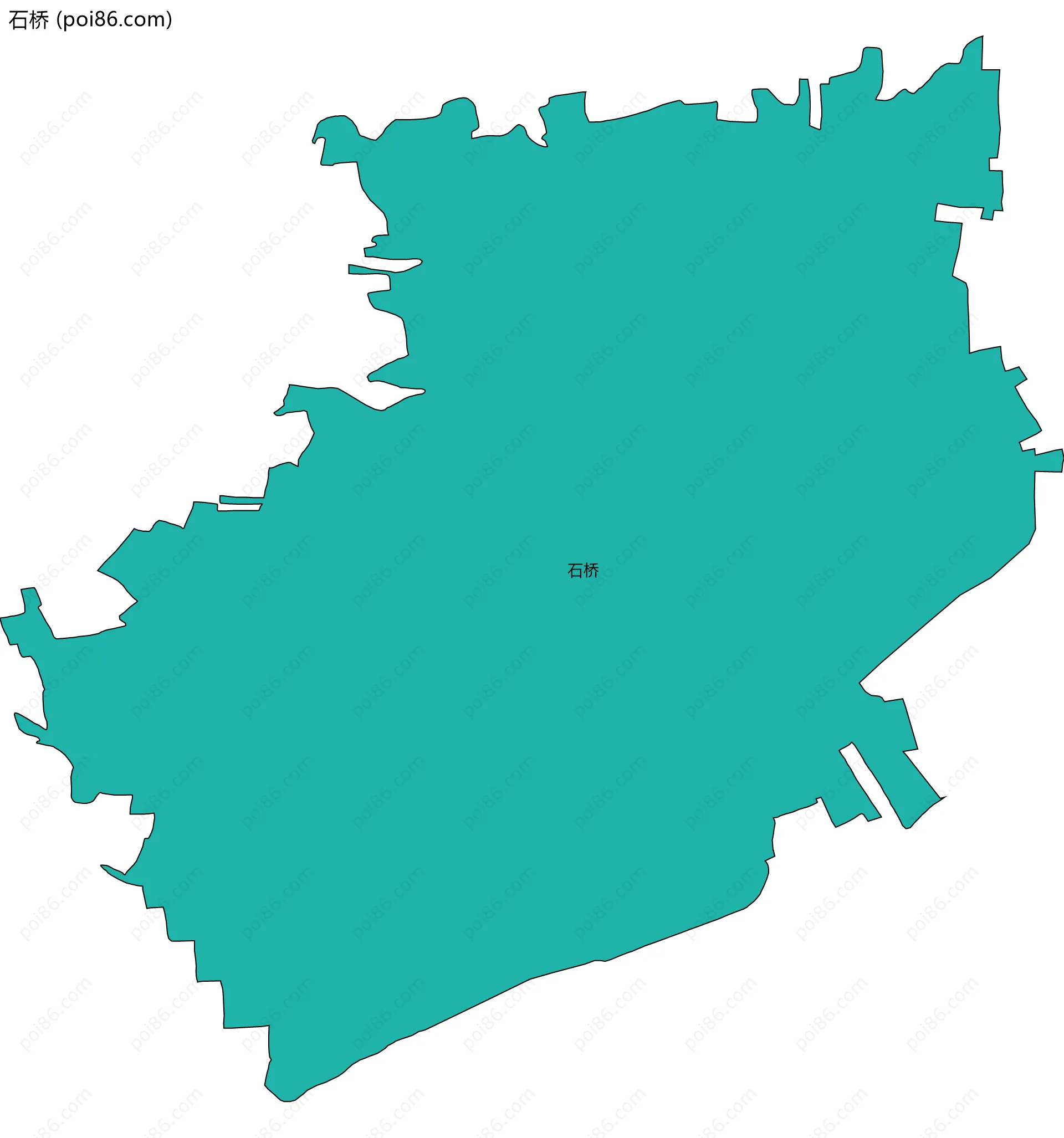 石桥边界地图