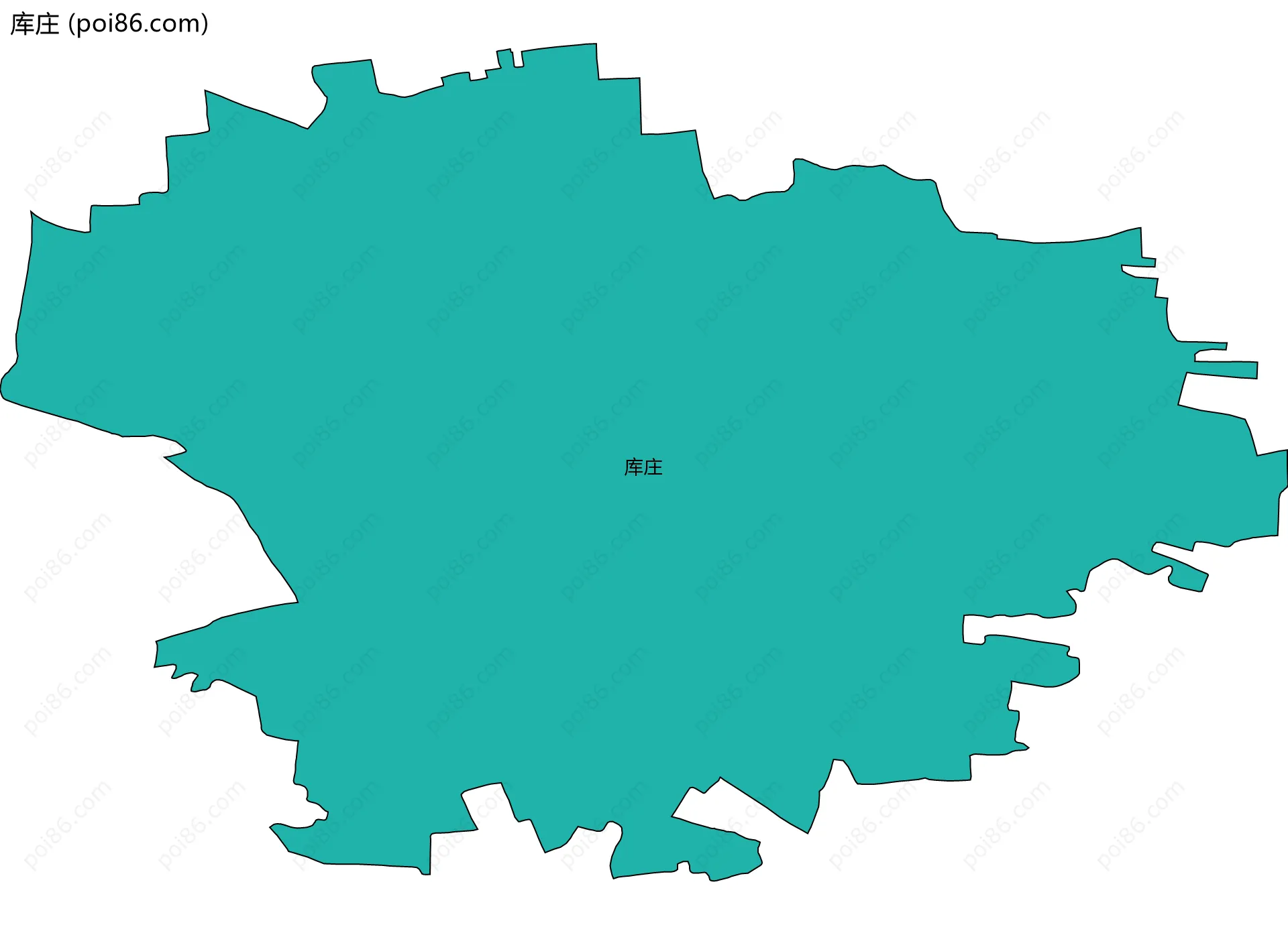 库庄边界地图