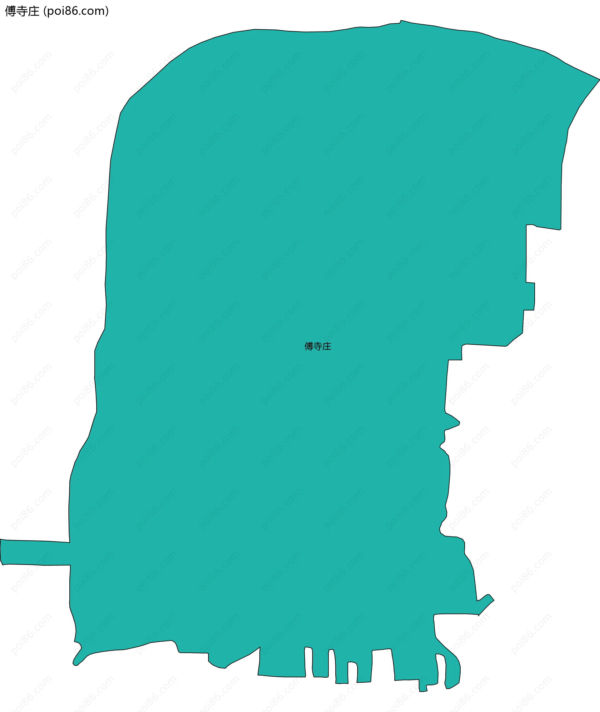 傅寺庄边界地图