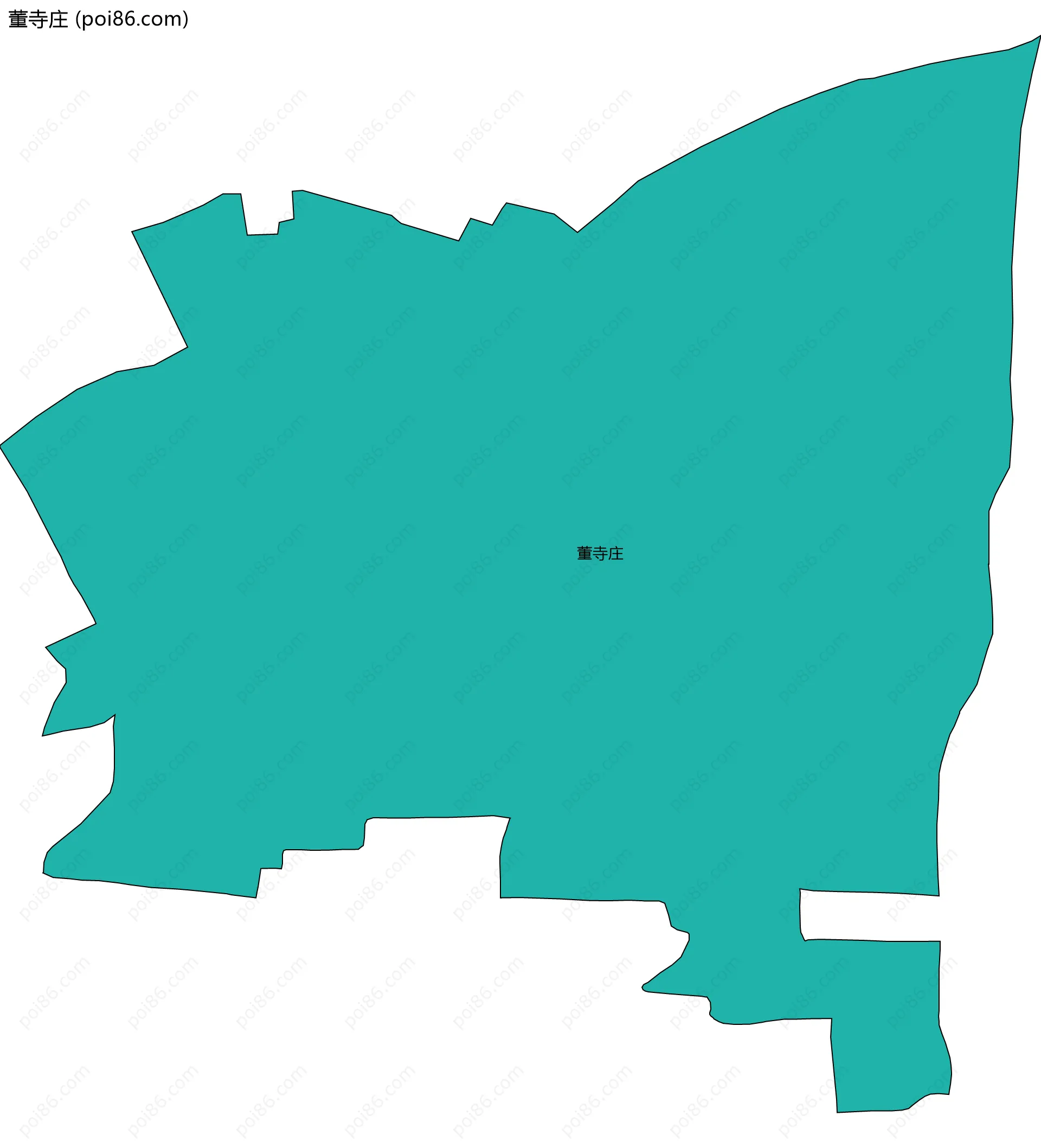 董寺庄边界地图