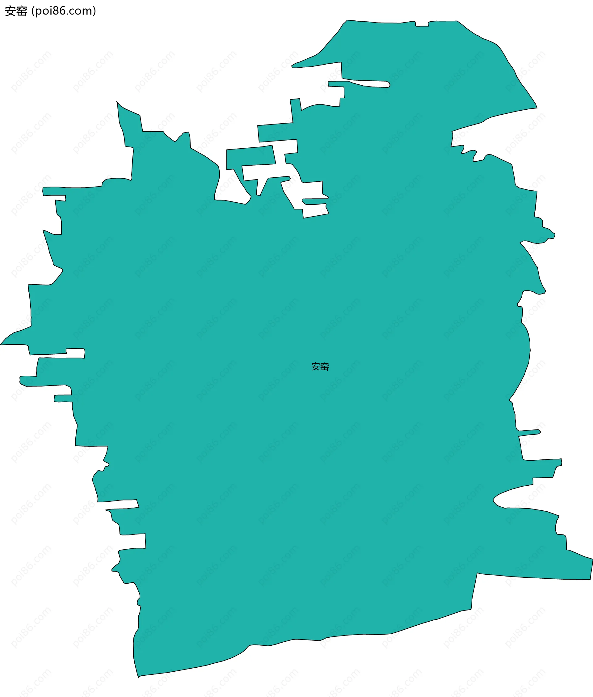 安窑边界地图