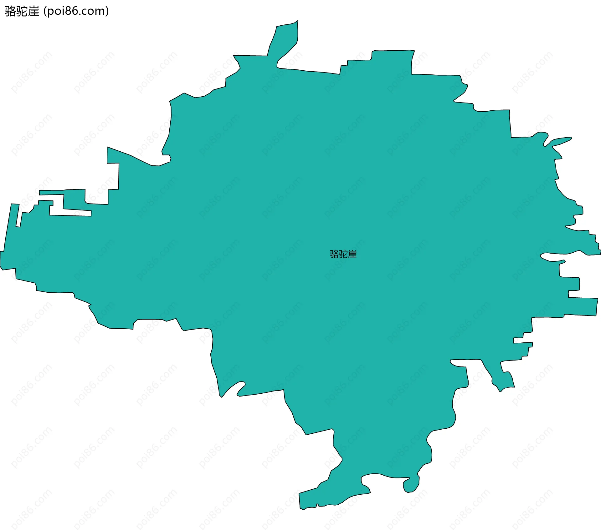 骆驼崖边界地图