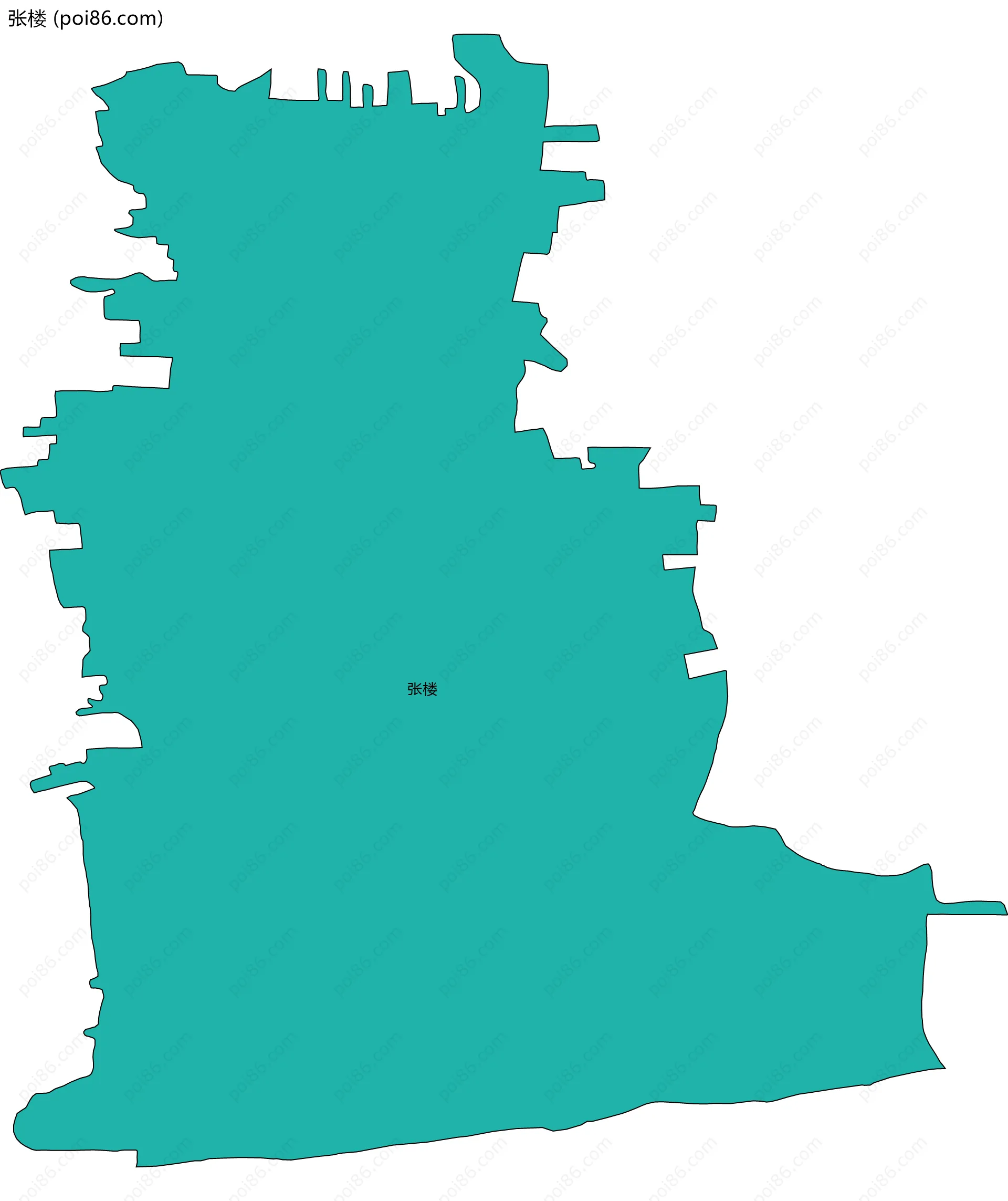 张楼边界地图