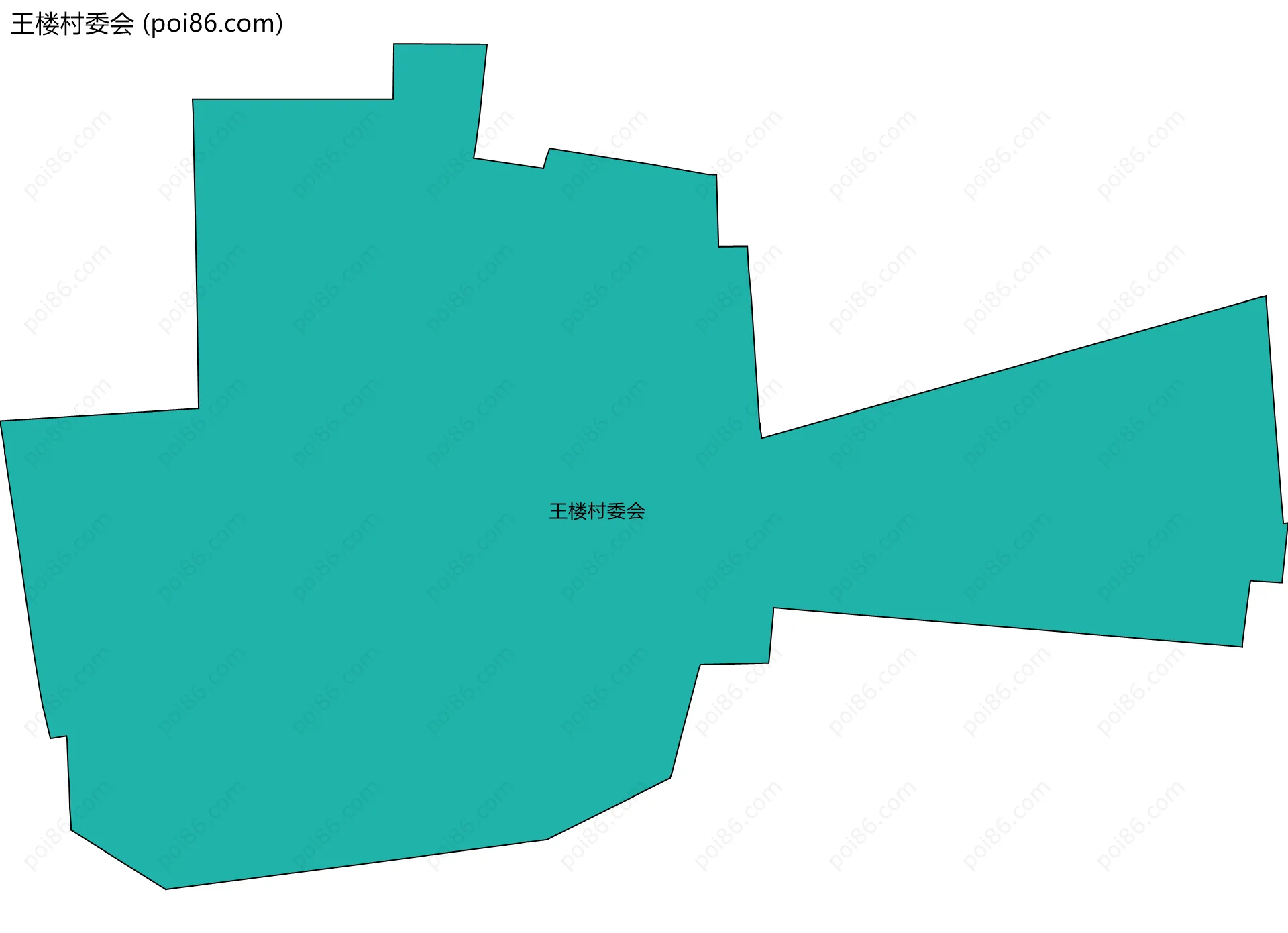 王楼村委会边界地图