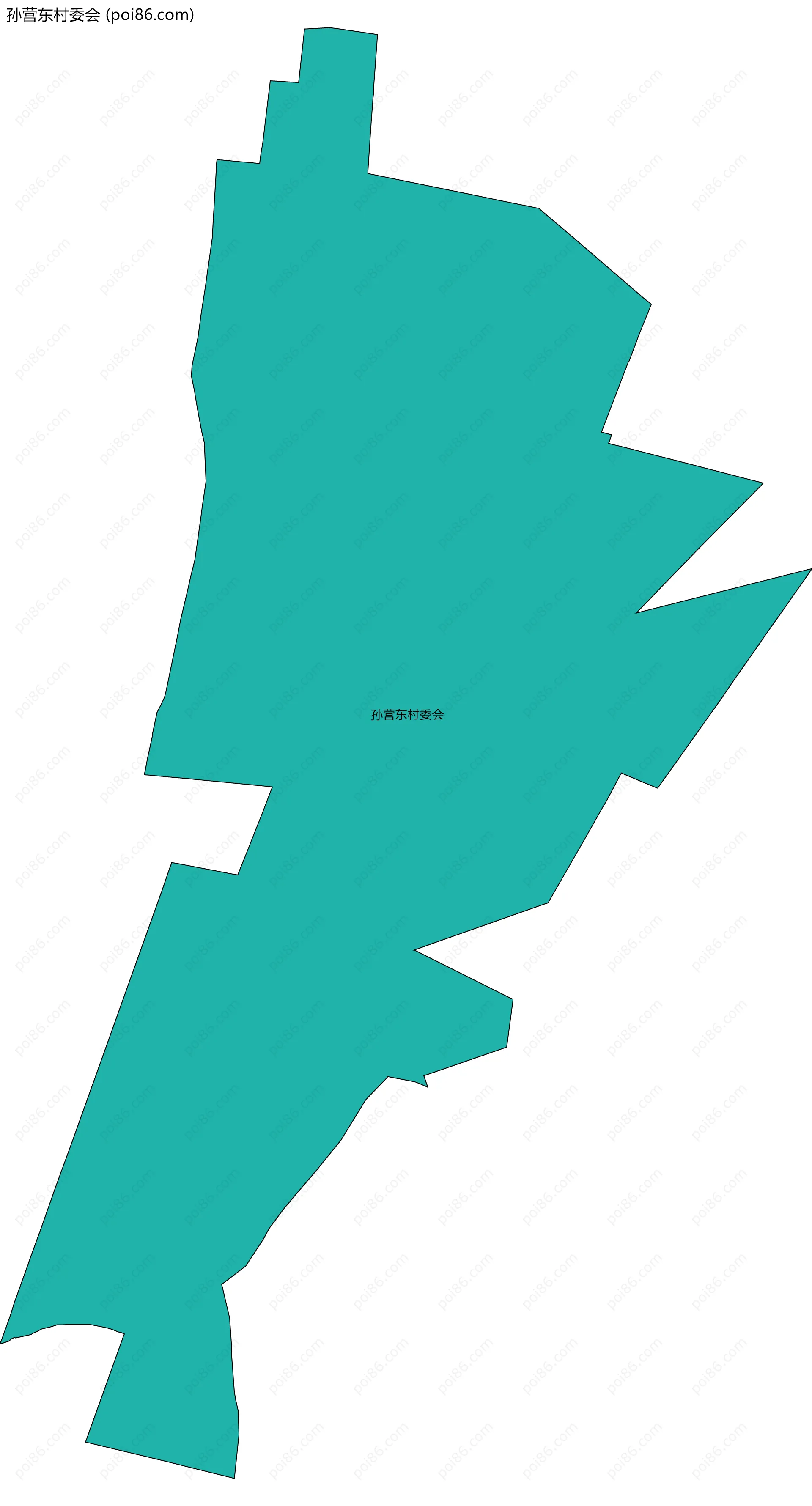 孙营东村委会边界地图