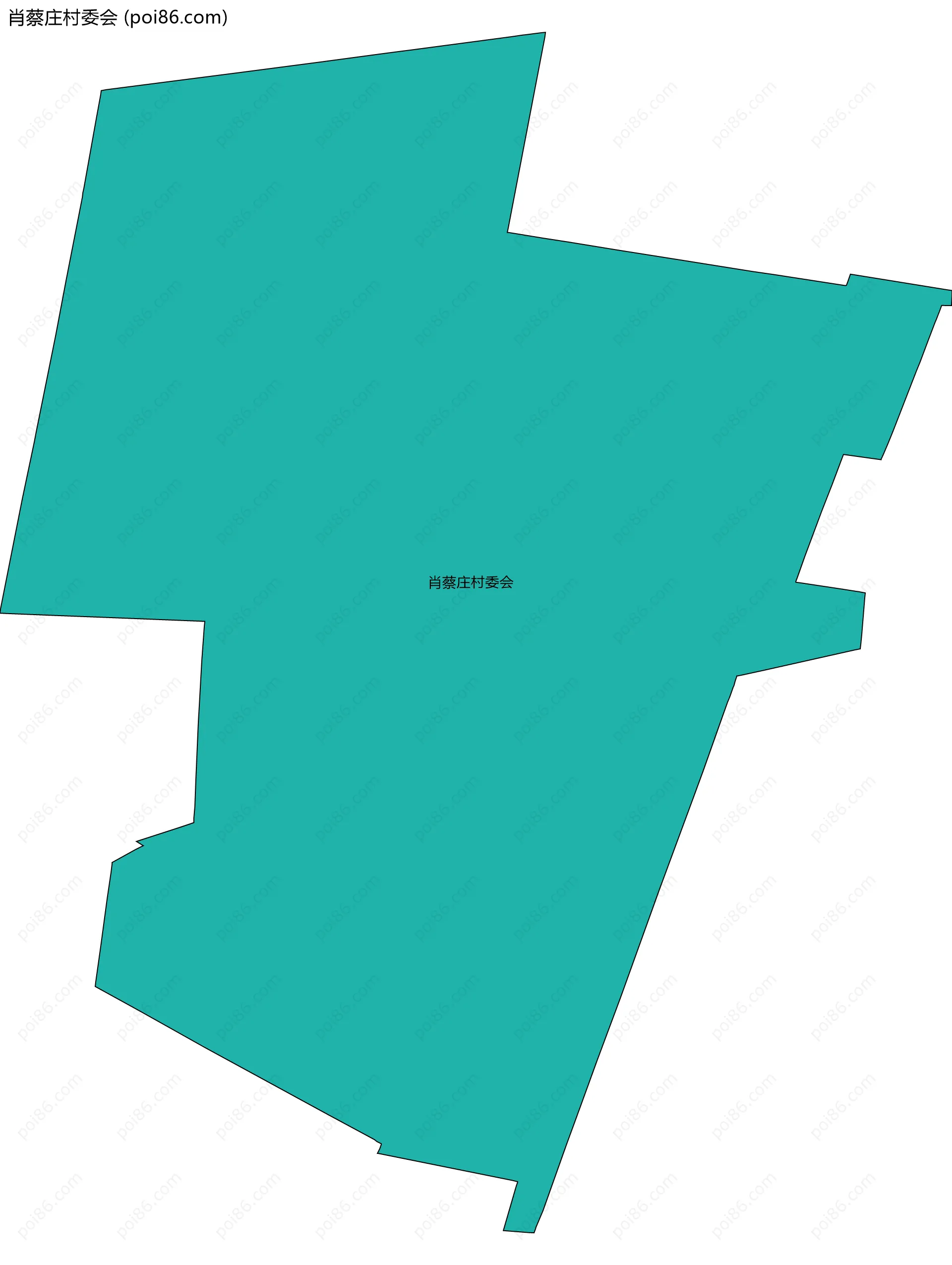 肖蔡庄村委会边界地图