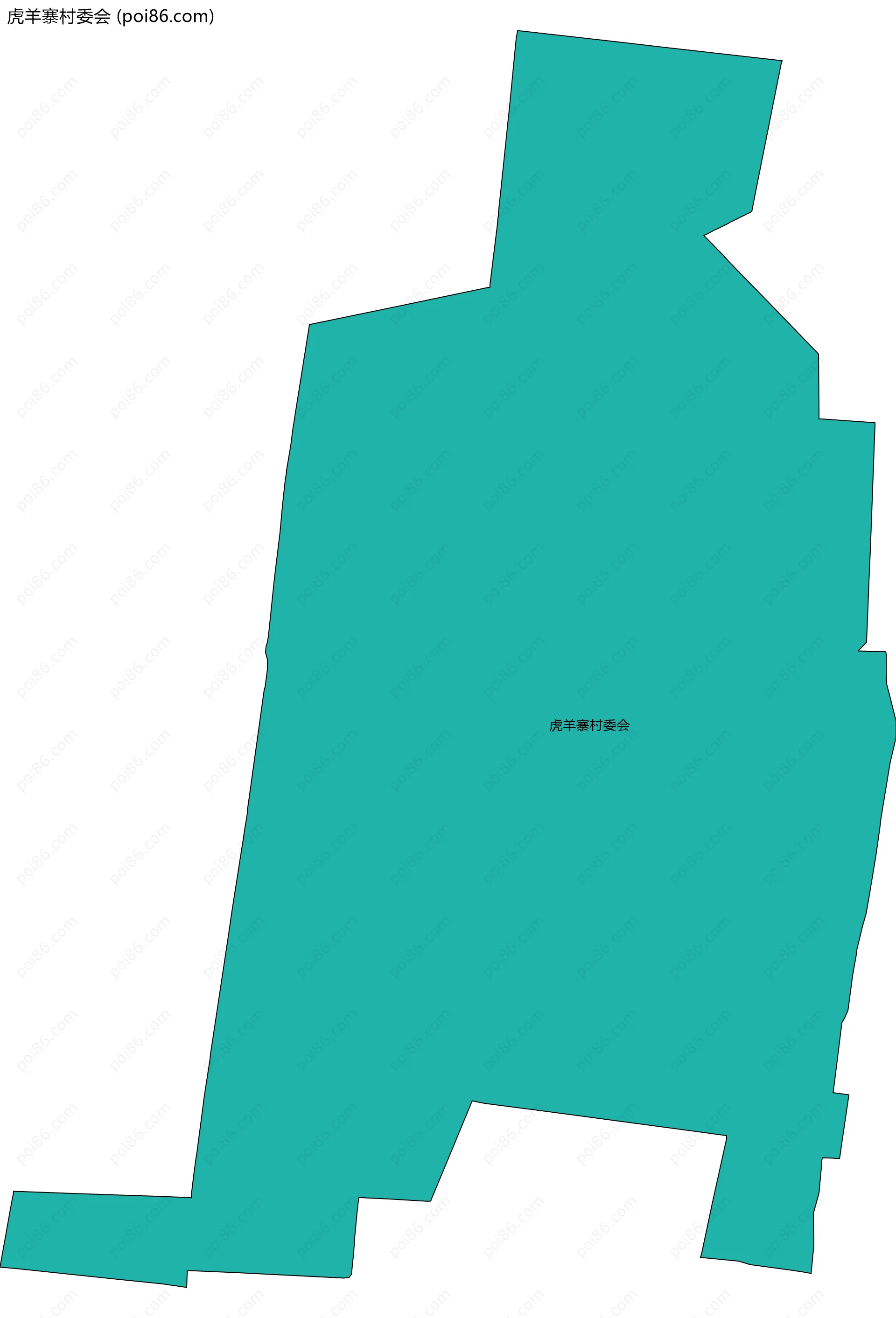 虎羊寨村委会边界地图