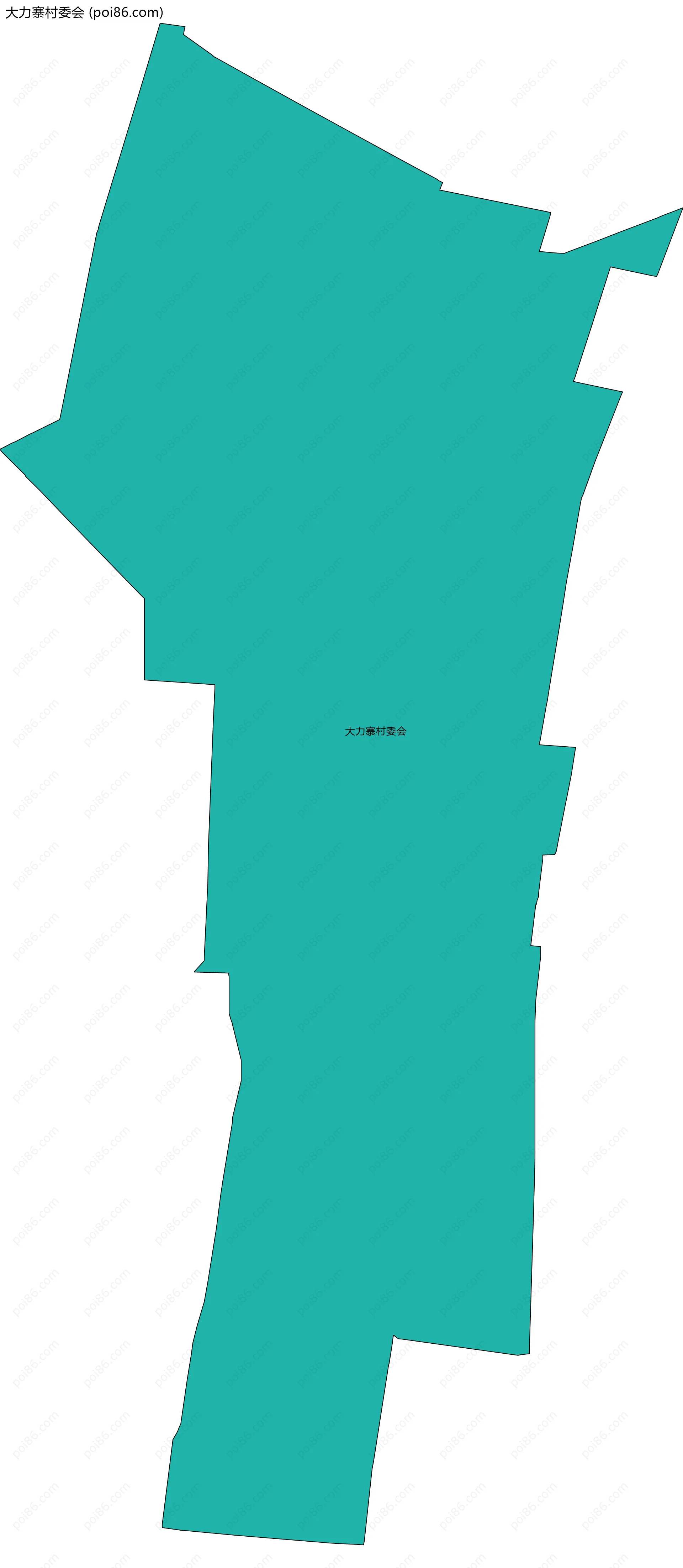 大力寨村委会边界地图