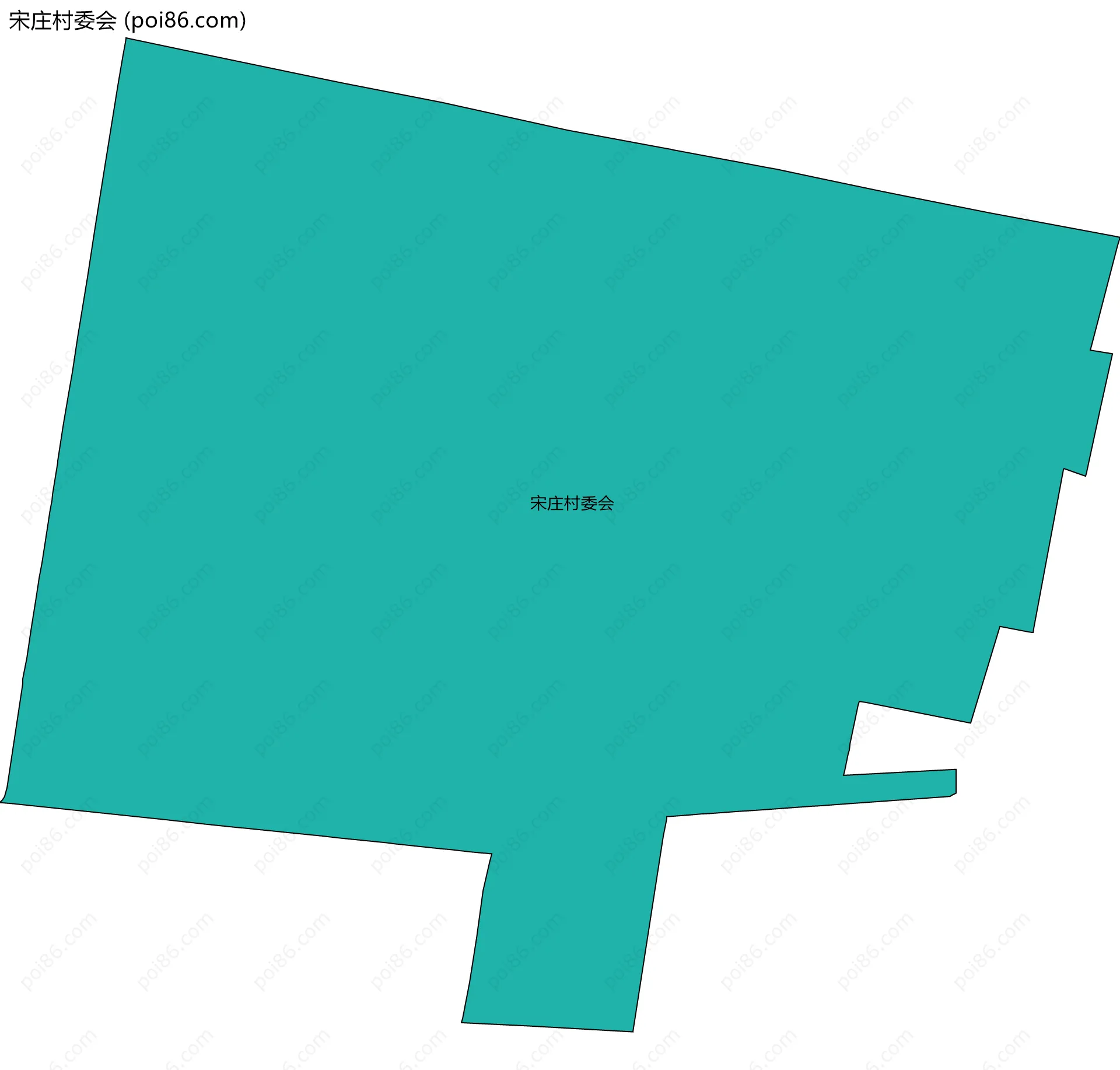 宋庄村委会边界地图