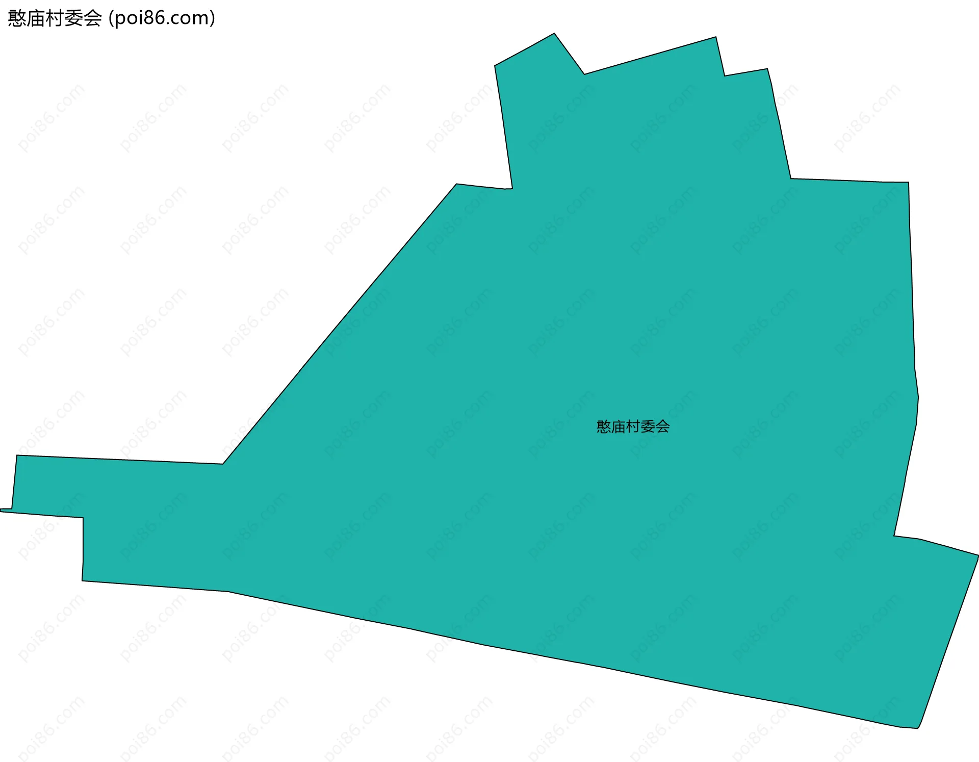 憨庙村委会边界地图