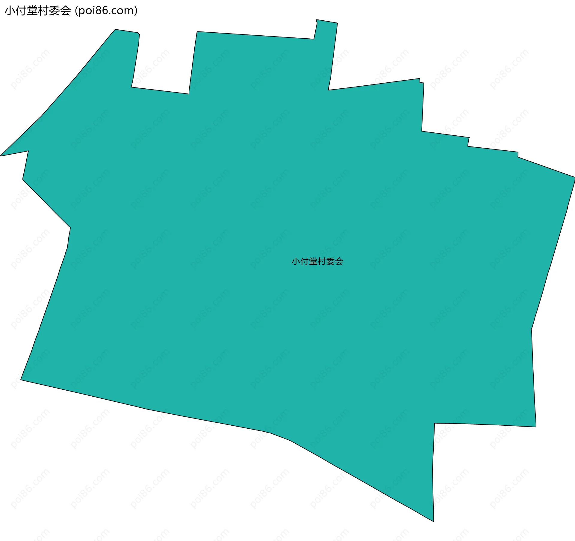 小付堂村委会边界地图