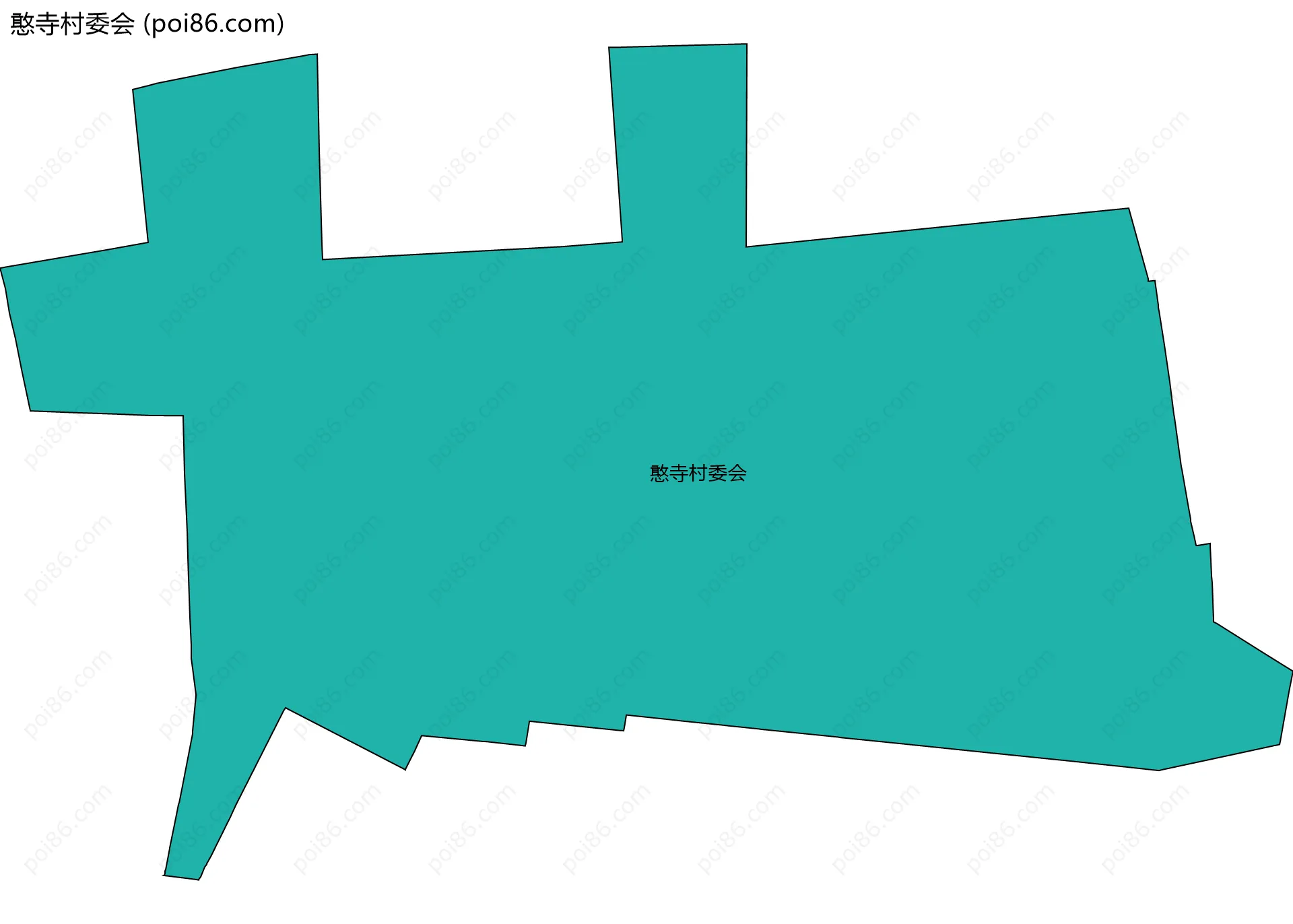 憨寺村委会边界地图