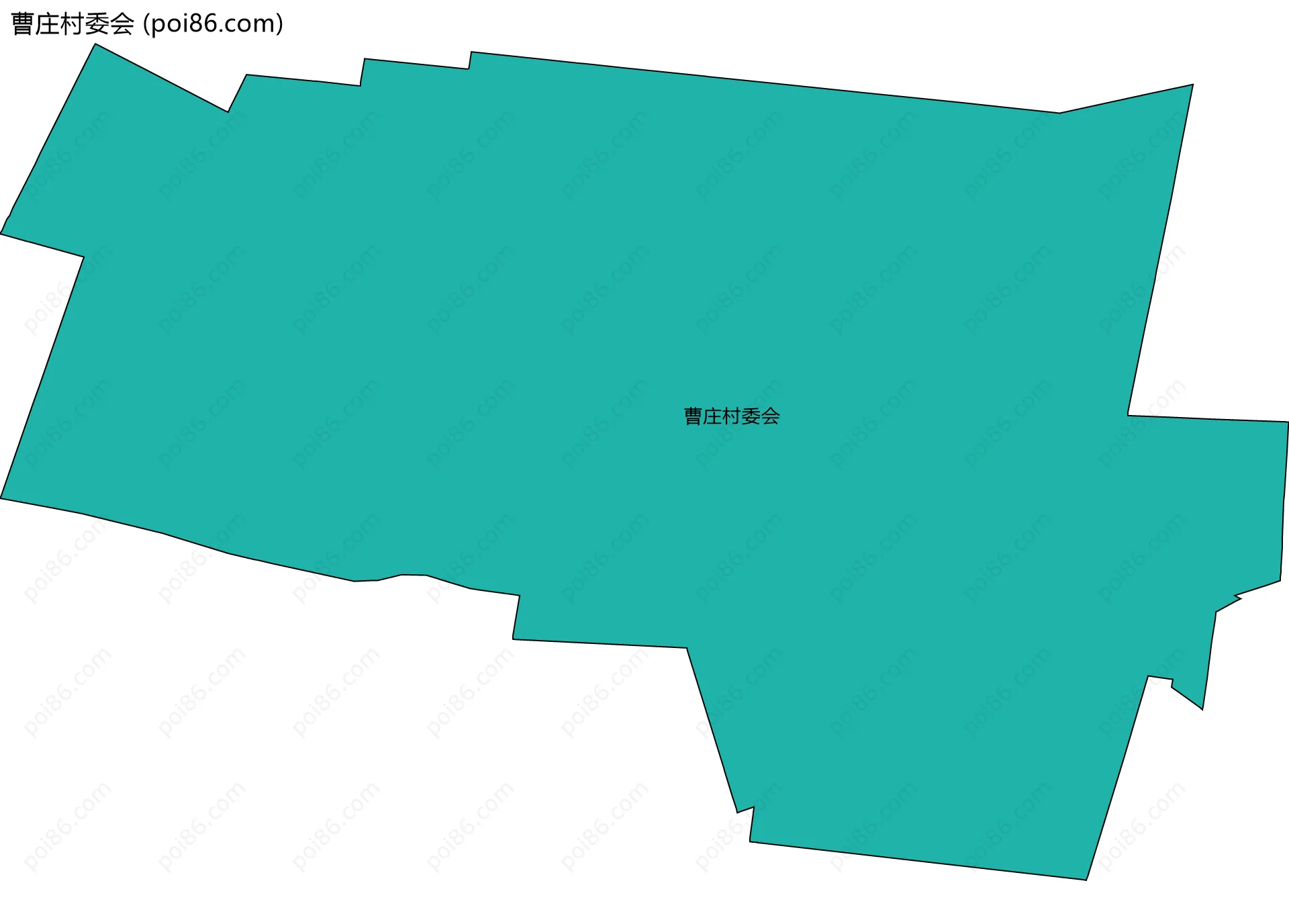 曹庄村委会边界地图